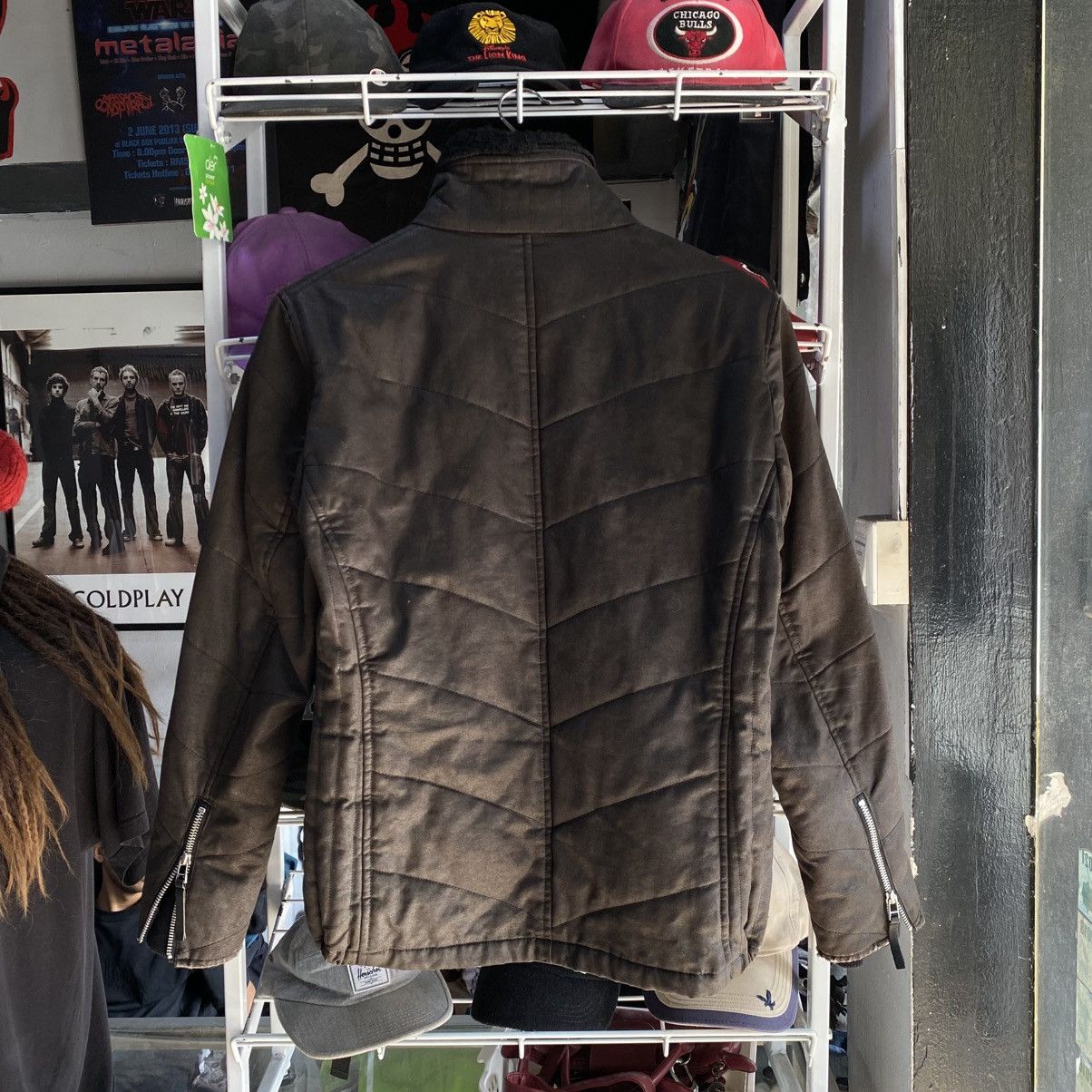 ABAHOUSE 2000s Abahouse - Wool Waxed Bikers Jackets Size US L / EU 52-54 / 3 - 2 Thumbnail