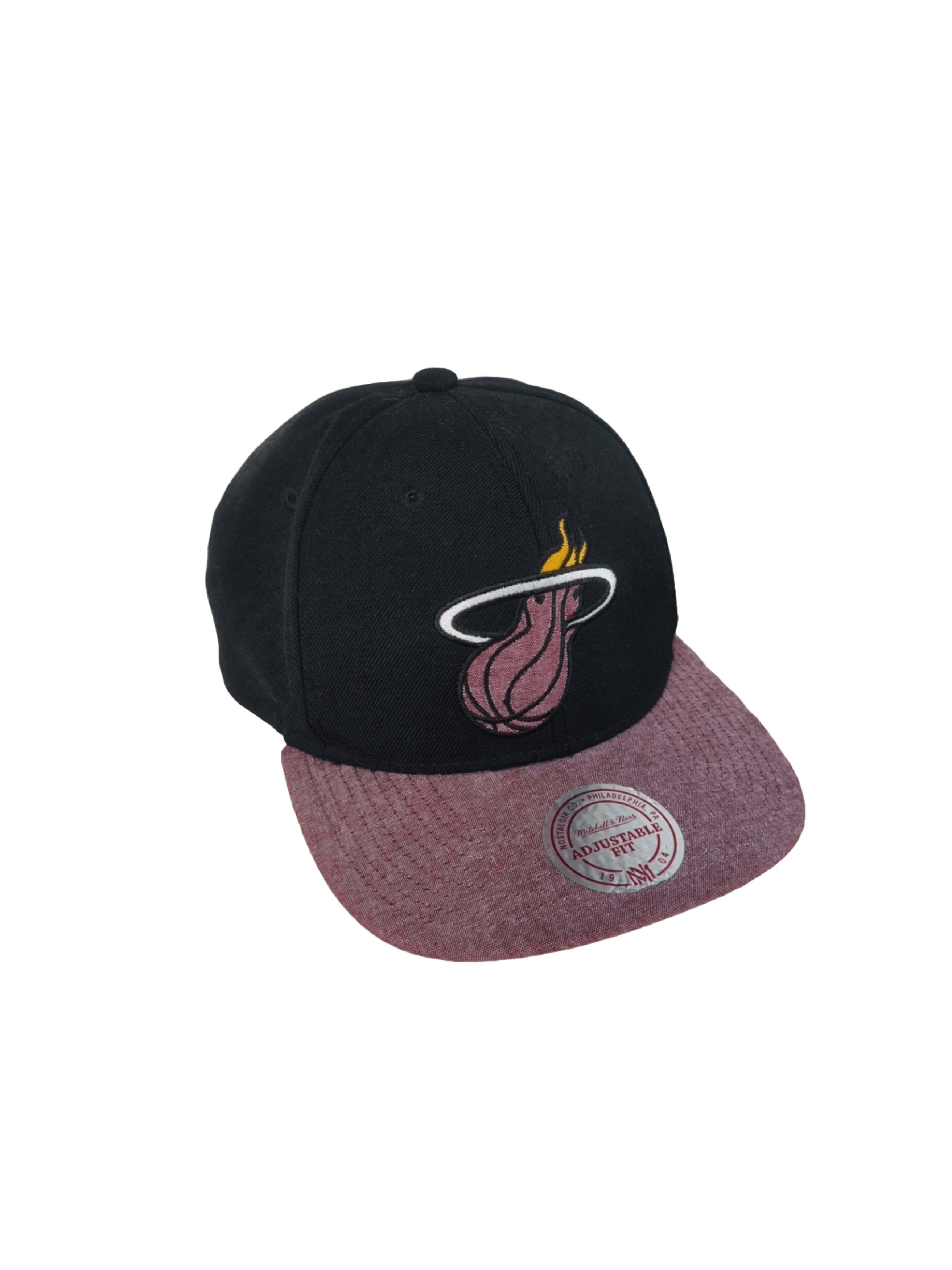 Mitchell & Ness Mitchell & Ness Miami Heat Two-Tone Wool Command Snapback Size ONE SIZE - 1 Thumbnail