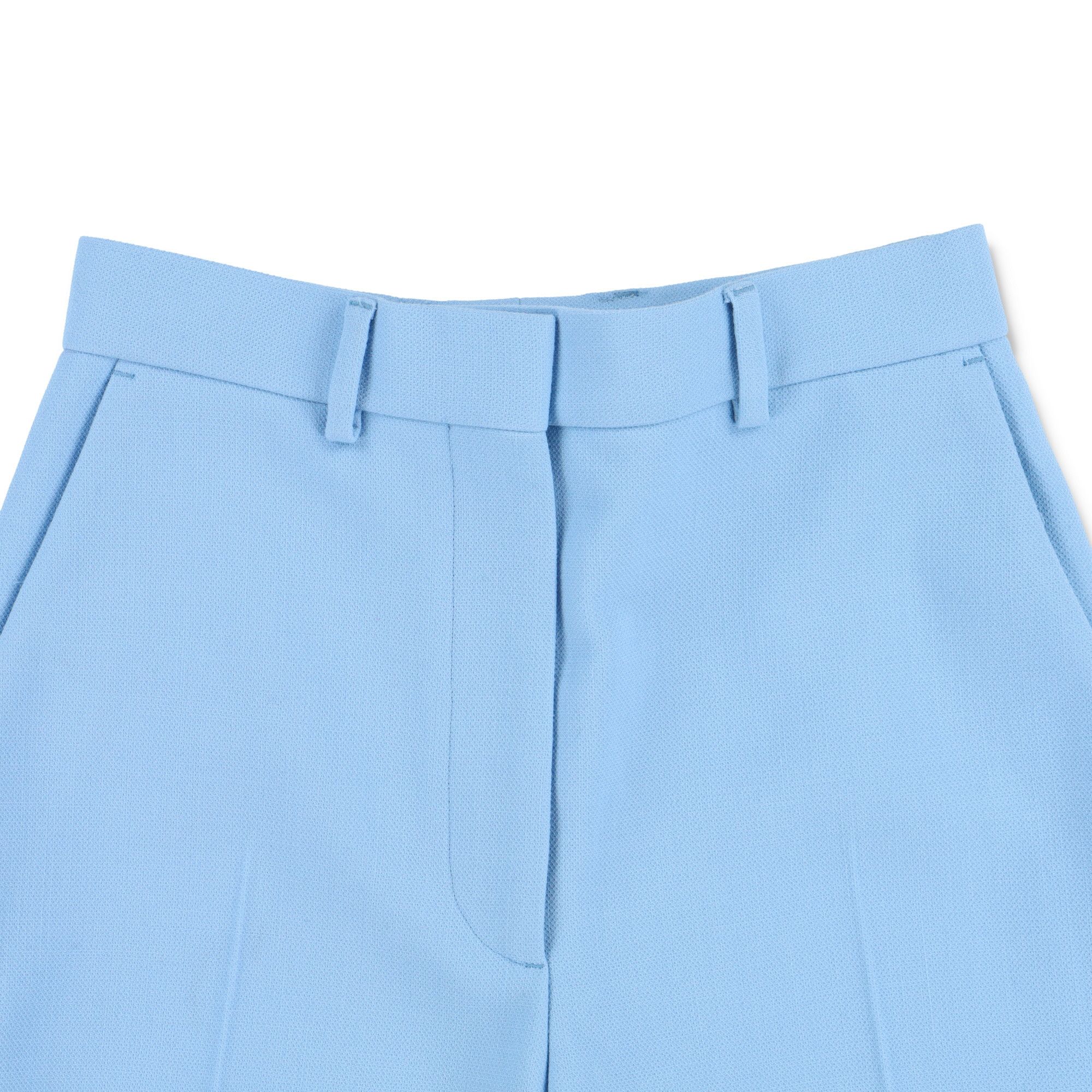 Casablanca Blue High-Waisted Flared Merino Wool Trousers Size 26" / US 2 / IT 38 - 7 Thumbnail
