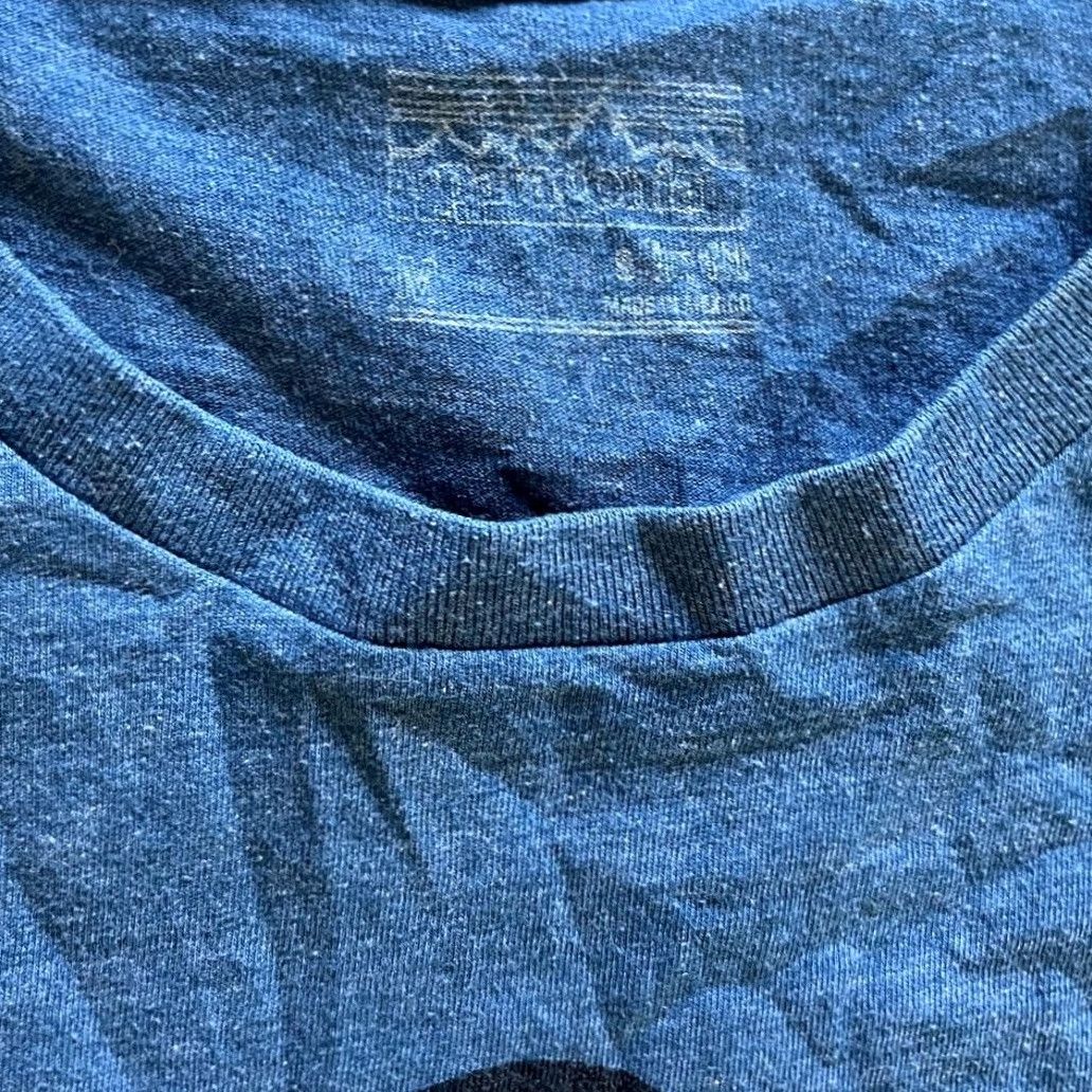 Patagonia Patagonia Mens Fitz Roy Crest Cotton / Poly T-Shirt Blue Size M Slim Fit Shirt Mens Blue Fitz Roy Crest Cotton / Poly T-Shirt 20" Pit 26" Length Size US M / EU 48-50 / 2 - 3 Thumbnail