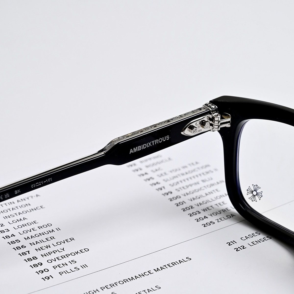 Chrome Hearts CHROME HEARTS AMBIDIXTROUS GLASSES Size ONE SIZE - 8 Thumbnail