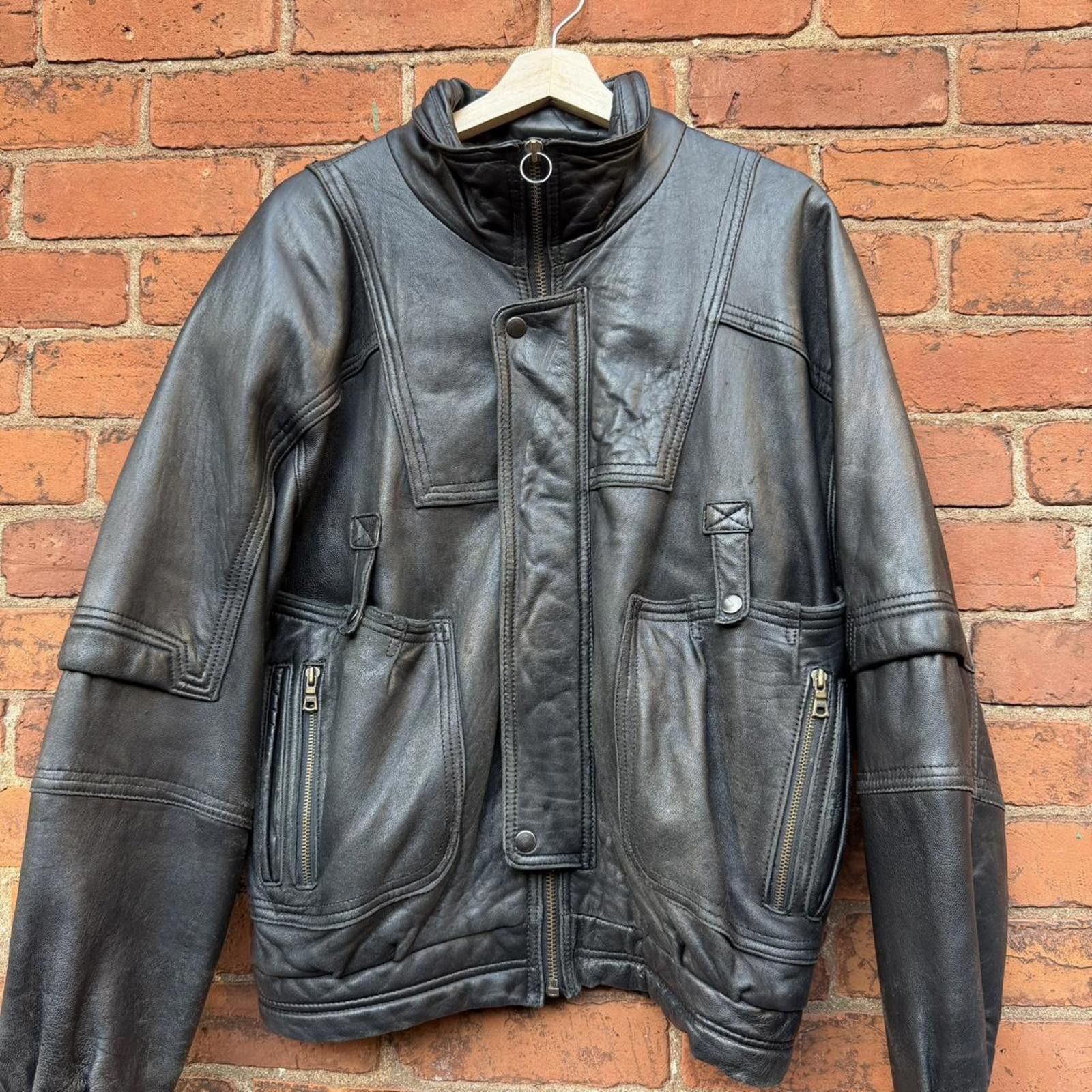 Other Vintage midway invasion force second fleet leather jacket M Size US M / EU 48-50 / 2 - 2 Thumbnail