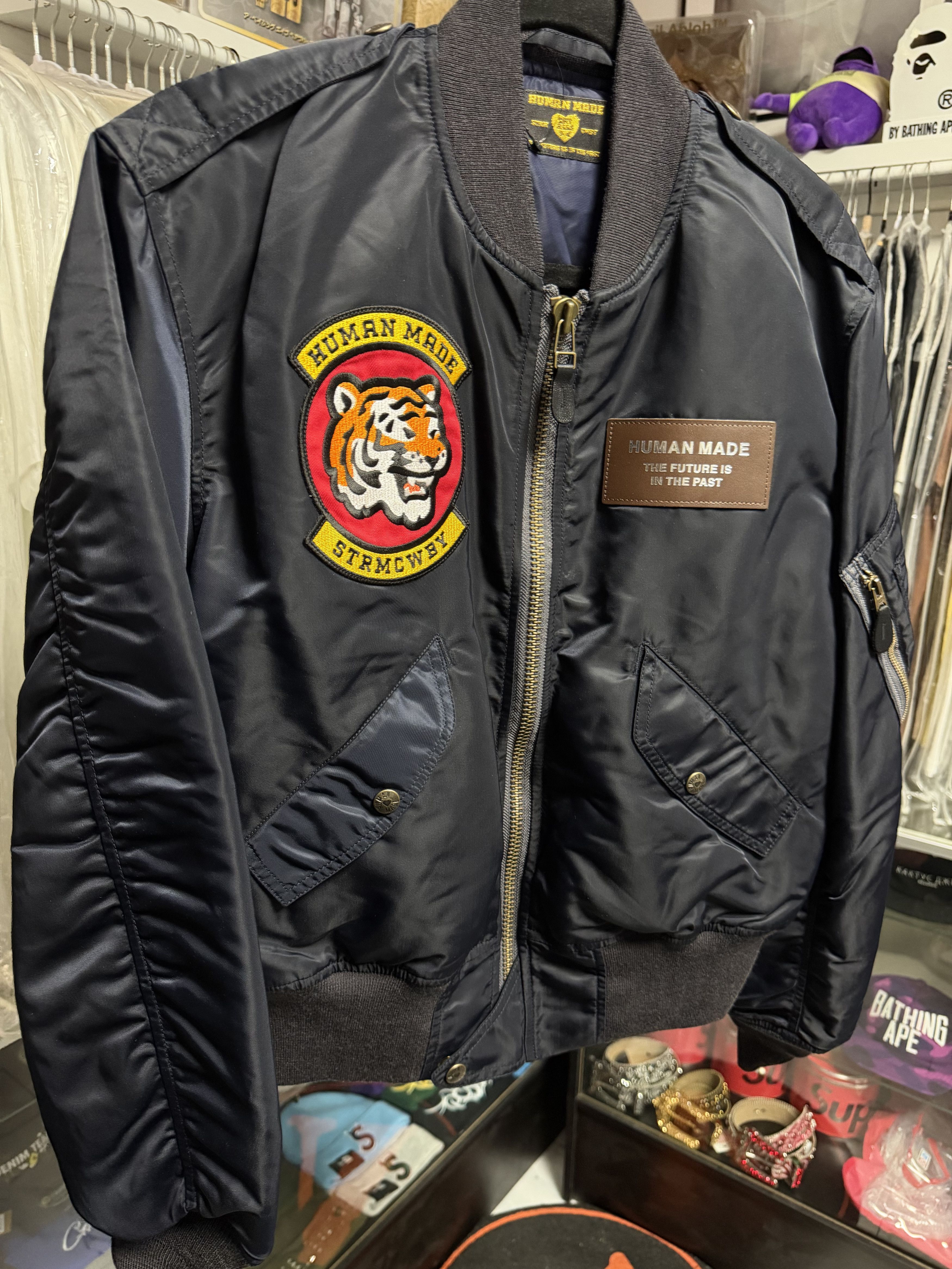 Human Made Human Made Alpha Flight Bomber Jacket Size Sm Navy New Size US S / EU 44-46 / 1 - 1 Thumbnail