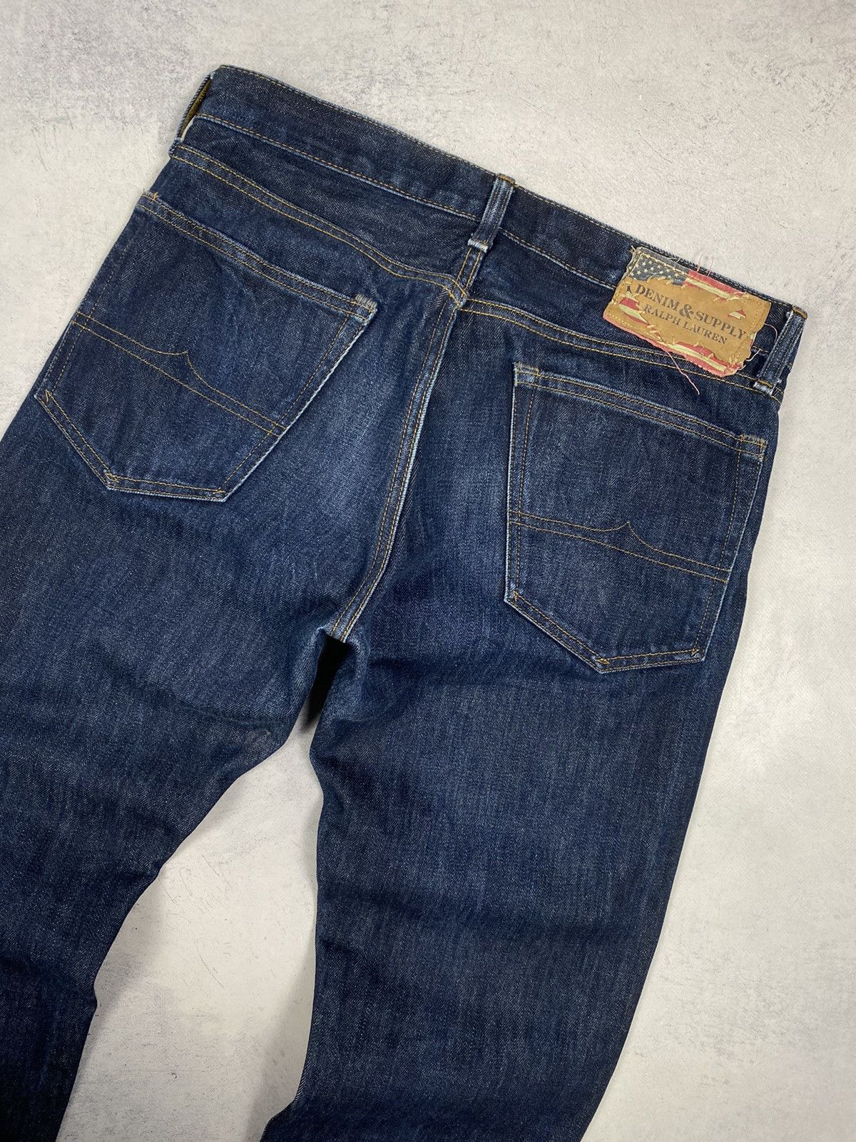 Polo Ralph Lauren Polo Ralph Lauren Denim Supply Dark Blue Jeans USA Flag Size US 32 / EU 48 - 3 Thumbnail