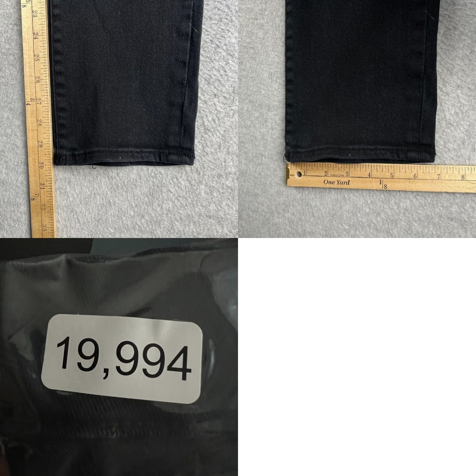 True Religion True Religion Rocco Flap Relaxed Skinny Jeans Stretch Denim 36x30 Mens Black Size US 36 / EU 52 - 8 Thumbnail