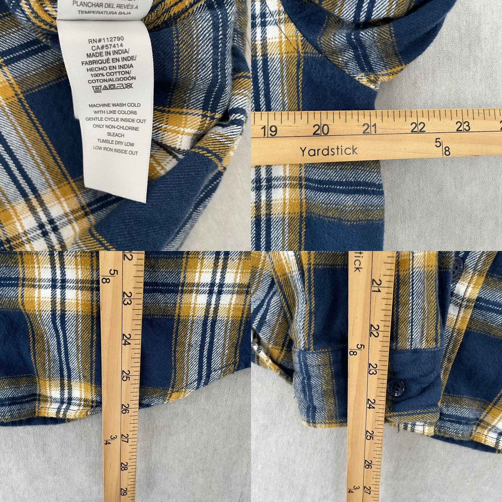 True Religion True Religion Shacket Adult Medium Plaid Flannel Button Up Workwear Logo Mens M Size US M / EU 48-50 / 2 - 8 Thumbnail