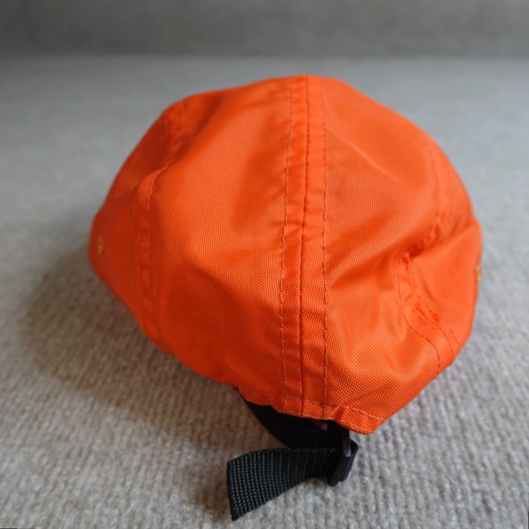 Abercrombie & Fitch VINTAGE Abercrombie & Fitch Hat 5 Panel Orange Nylon 1 Size Men Embroidered Made in USA Retro Camper Size ONE SIZE - 6 Thumbnail