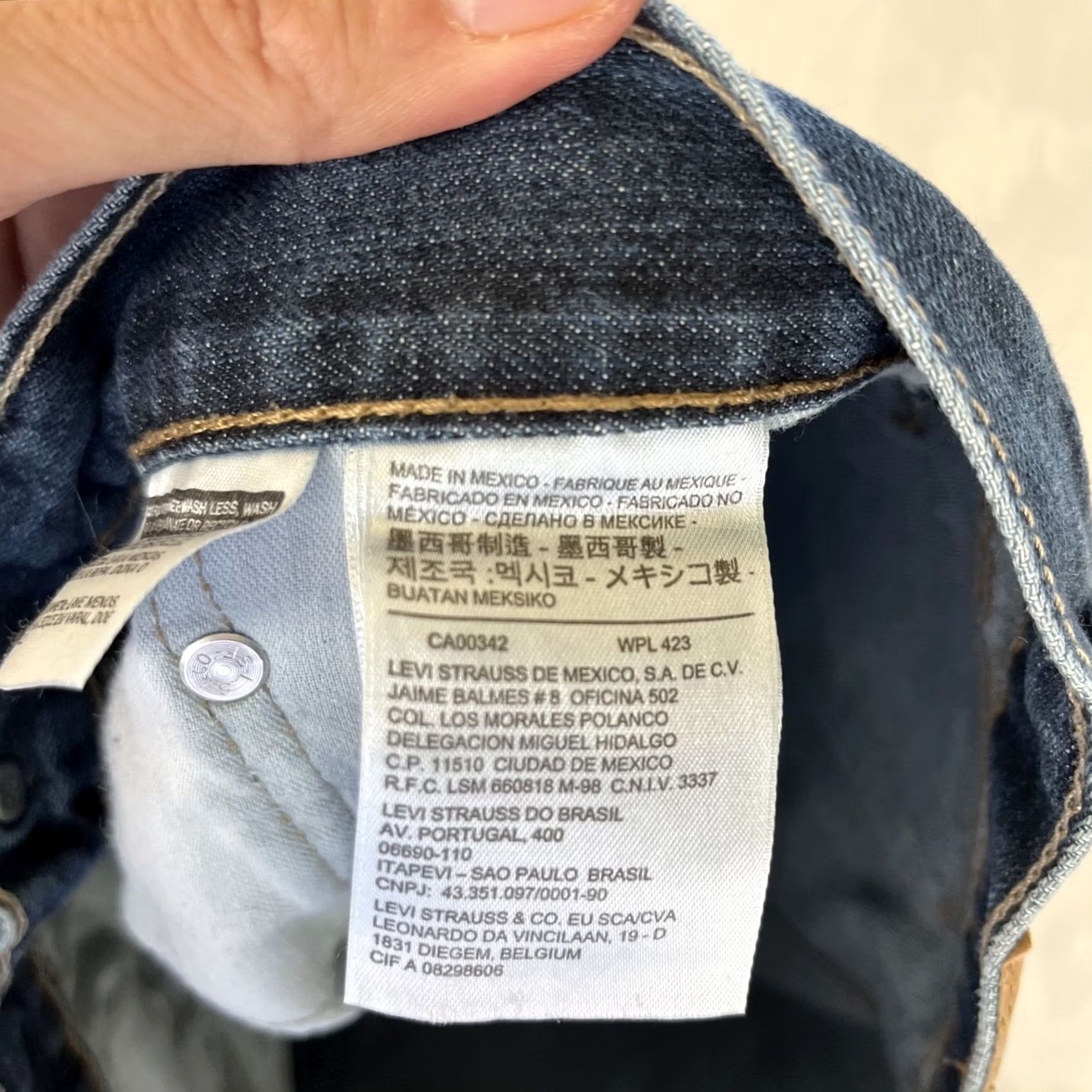Levi's Levi’s 514 Jeans Men 34x30 Denim Blue Medium Regular Straight 5-Pocket Logo USA 90s Vintage Size US 34 / EU 50 - 6 Thumbnail