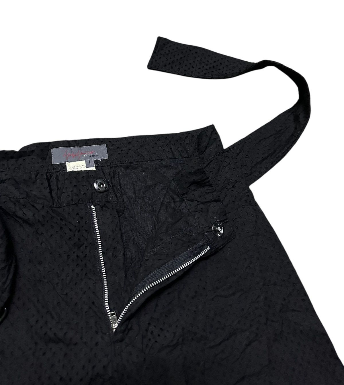 Yohji Yamamoto Yohji Yamamoto + noir signature hole-type pants size 28 Size 28" / US 6 / IT 42 - 4 Thumbnail