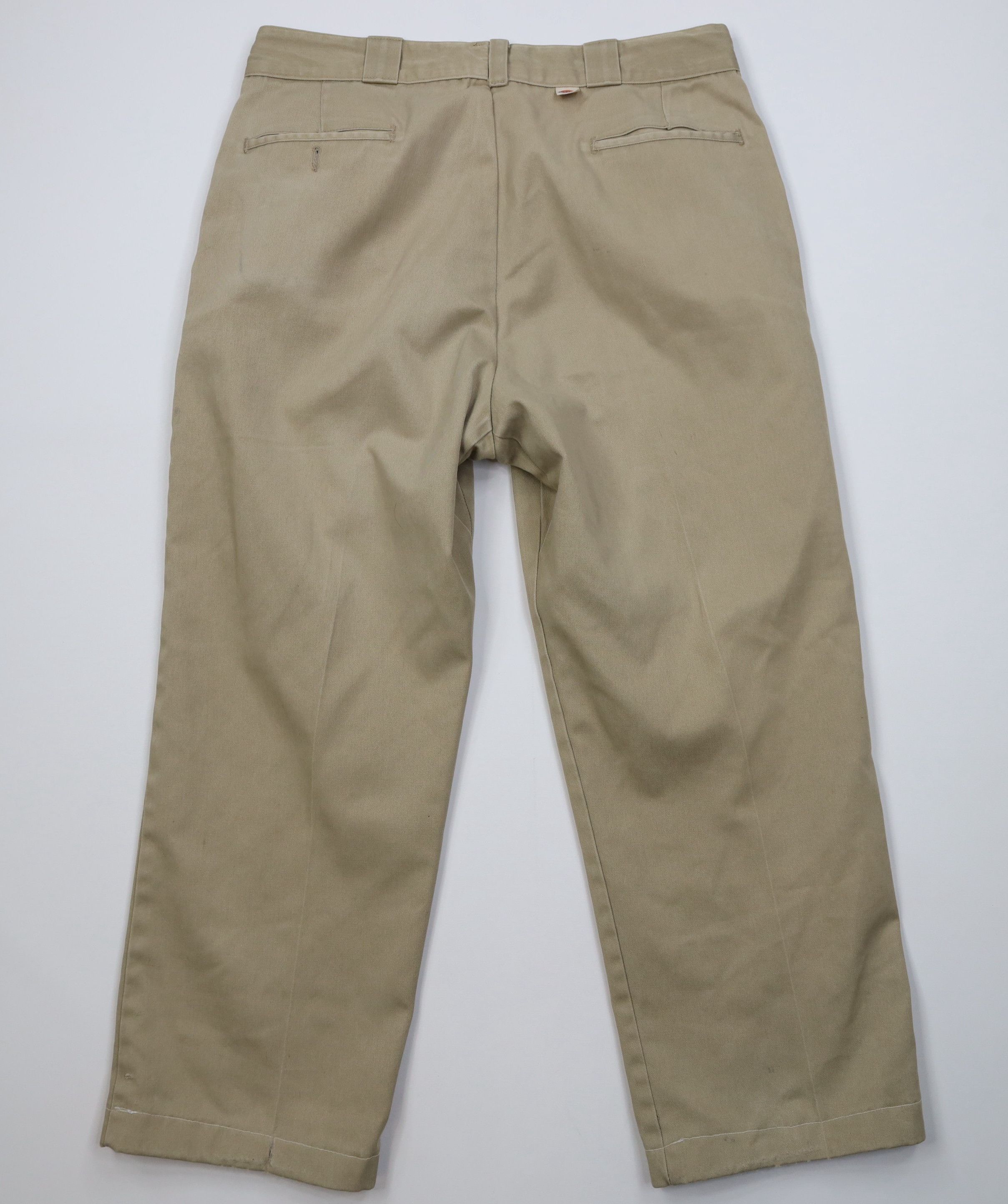 Dickies Vintage 90s Dickies Loose Fit Wide Leg Pants Beige USA Size US 34 / EU 50 - 12 Thumbnail