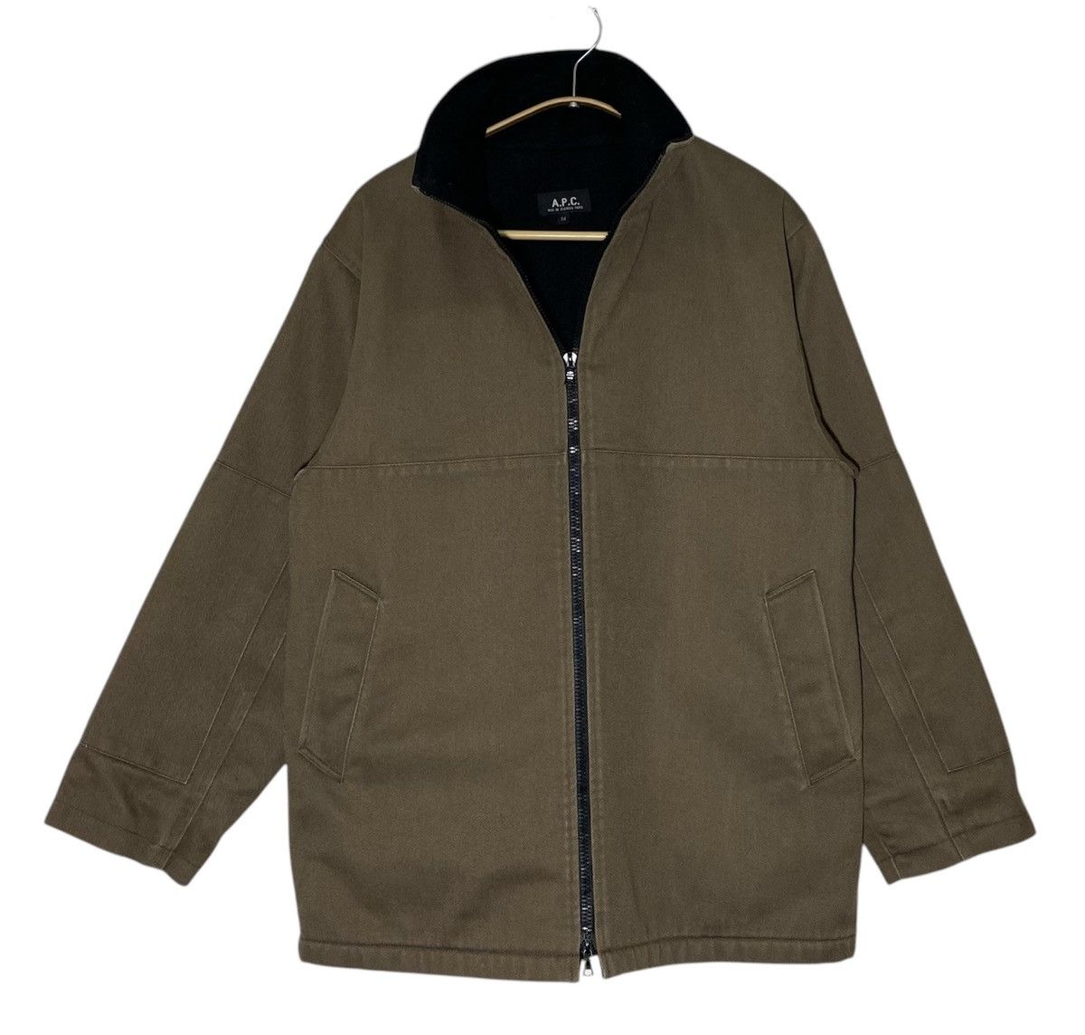 ジャケット・アウター archive A.P.C. France Hooded Wool Jacket A.P.C. wool jacket green color at PRM US