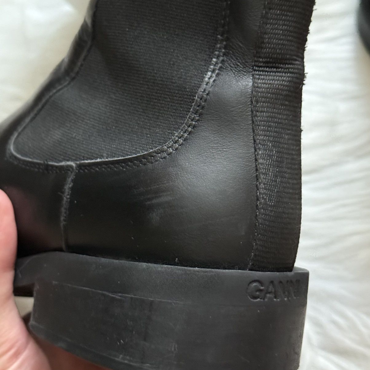 Ganni Ganni Square Toe Chelsea Boots Size US 9 / IT 39 - 9 Thumbnail
