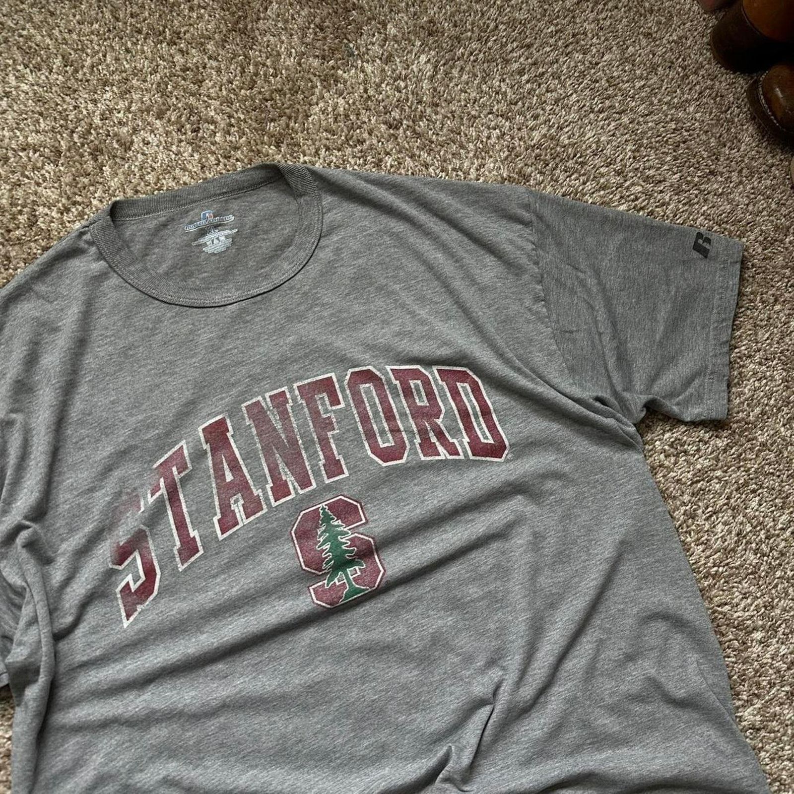 Russell Athletic × Vintage Vintage 00s Russell Stanford College Cotton Jersey Shirt Size US XL / EU 56 / 4 - 5 Thumbnail
