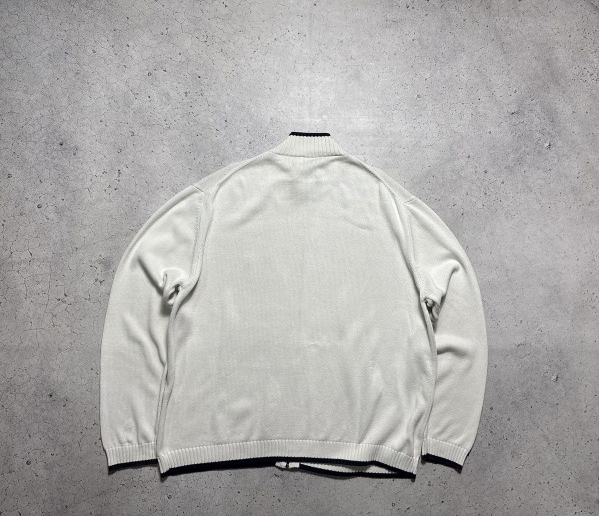 Yves Saint Laurent Yves Saint Laurent YSL Luxury Full Zip Sweater Vintage White Size US XXL / EU 58 / 5 - 8 Thumbnail