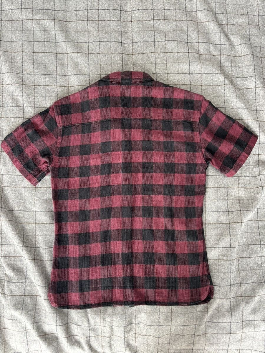The Flat Head The Flat Head Short Sleeve purple flannel work shirt Size US M / EU 48-50 / 2 - 2 Thumbnail