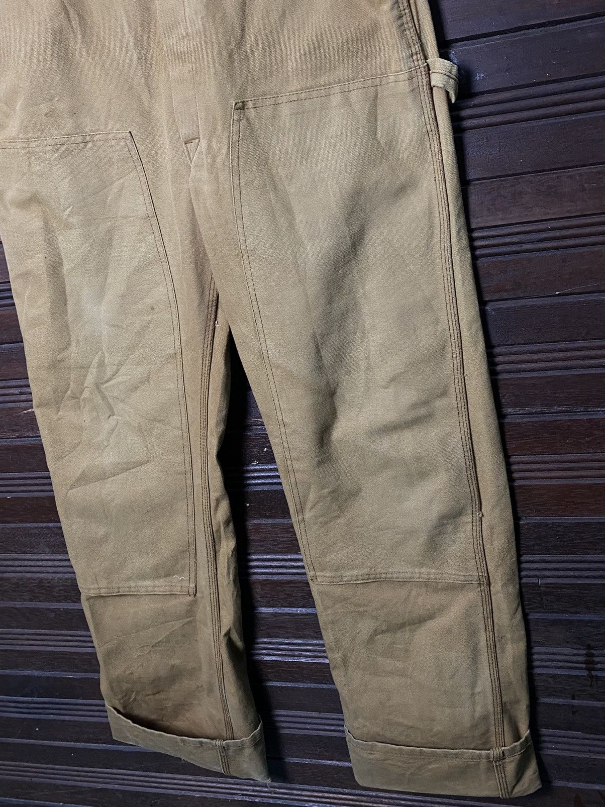 Vintage Vintage 80s Round House Double Knee Overalls Usa Size US 34 / EU 50 - 9 Thumbnail