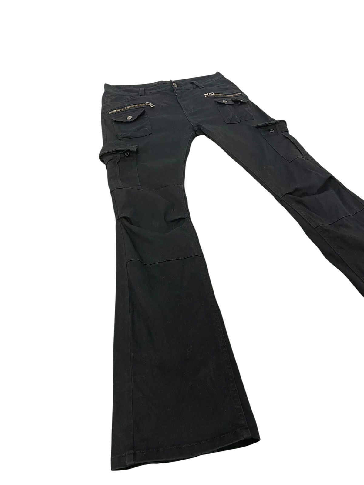 Japanese Brand Flare Cargo No ID Japan Stretch Boot Cut 1🟦6 Size US 32 / EU 48 - 3 Thumbnail