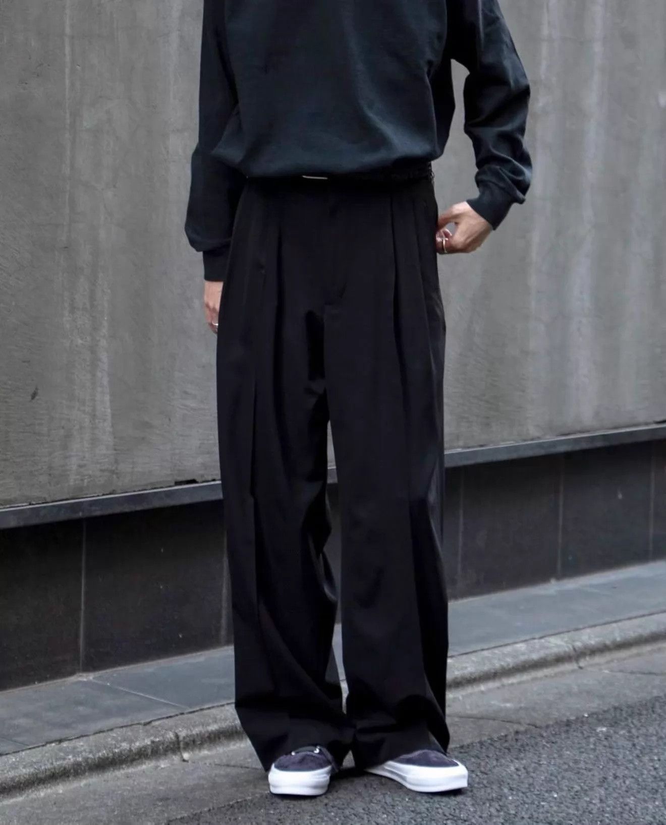 A.PRESSE A.PRESSE 26SS Double-Pleat High-Waist Trousers 41-42 RIRI Size US 32 / EU 48 - 8 Thumbnail