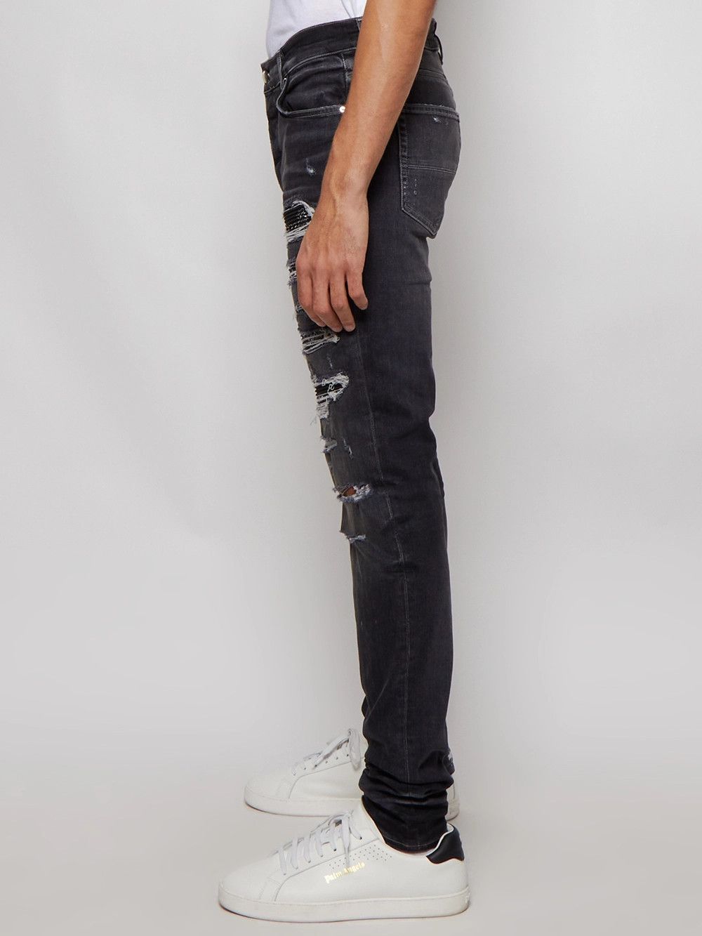 Amiri o1gr1nt1124 Bandana Thrasher Jeans in Grey Size US 30 / EU 46 - 4 Thumbnail