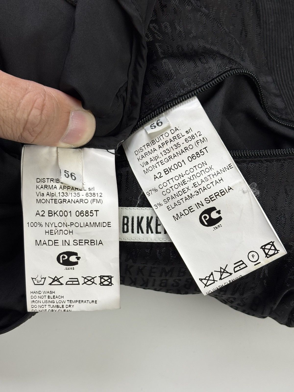 Dirk Bikkembergs Dirk Bikkembergs Hybrid Black Corduroy Blazer Jacket Size 54R - 9 Thumbnail