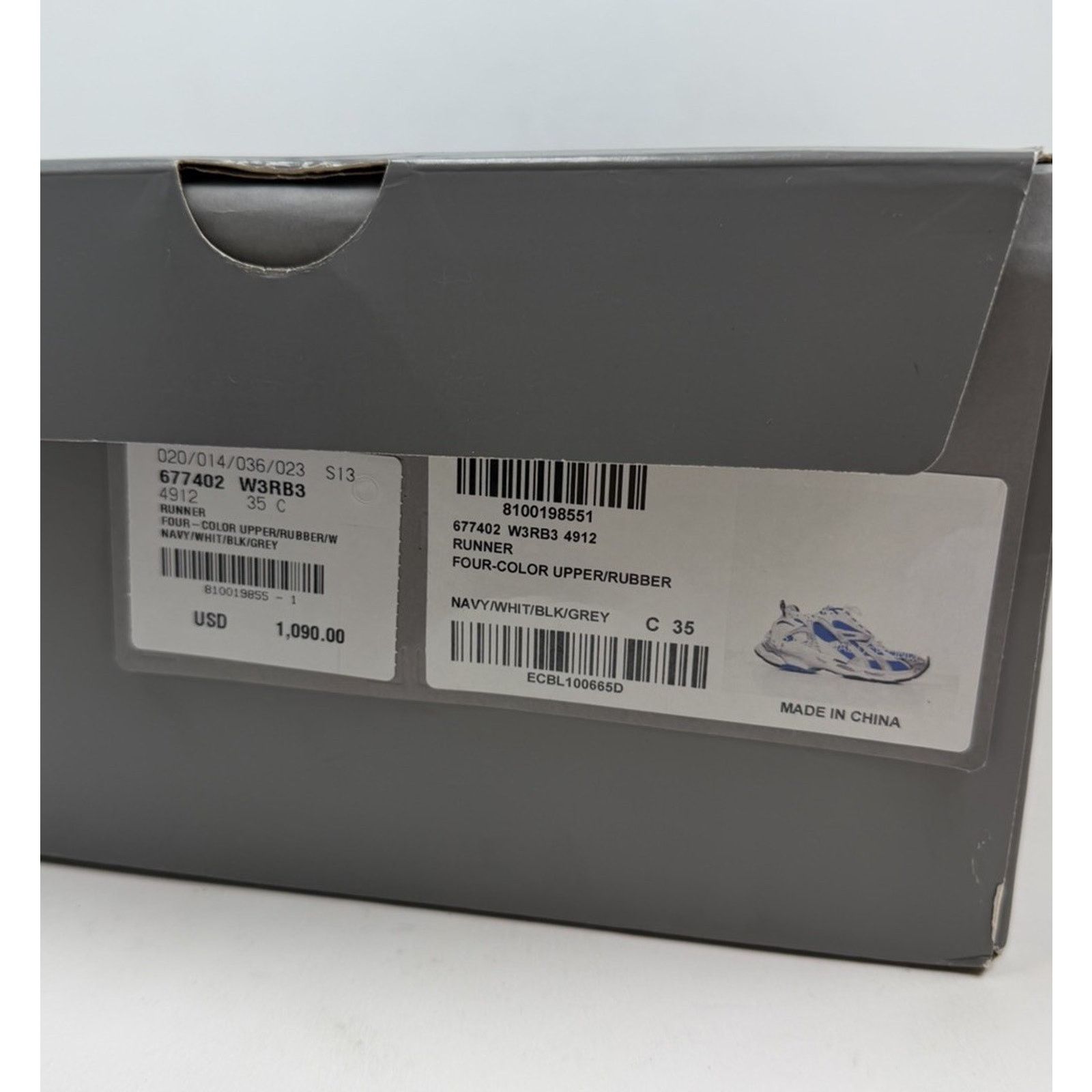 Balenciaga Size 35EU/5W - Balenciaga Runner Blue White NEW Size US 5 / IT 35 - 9 Thumbnail