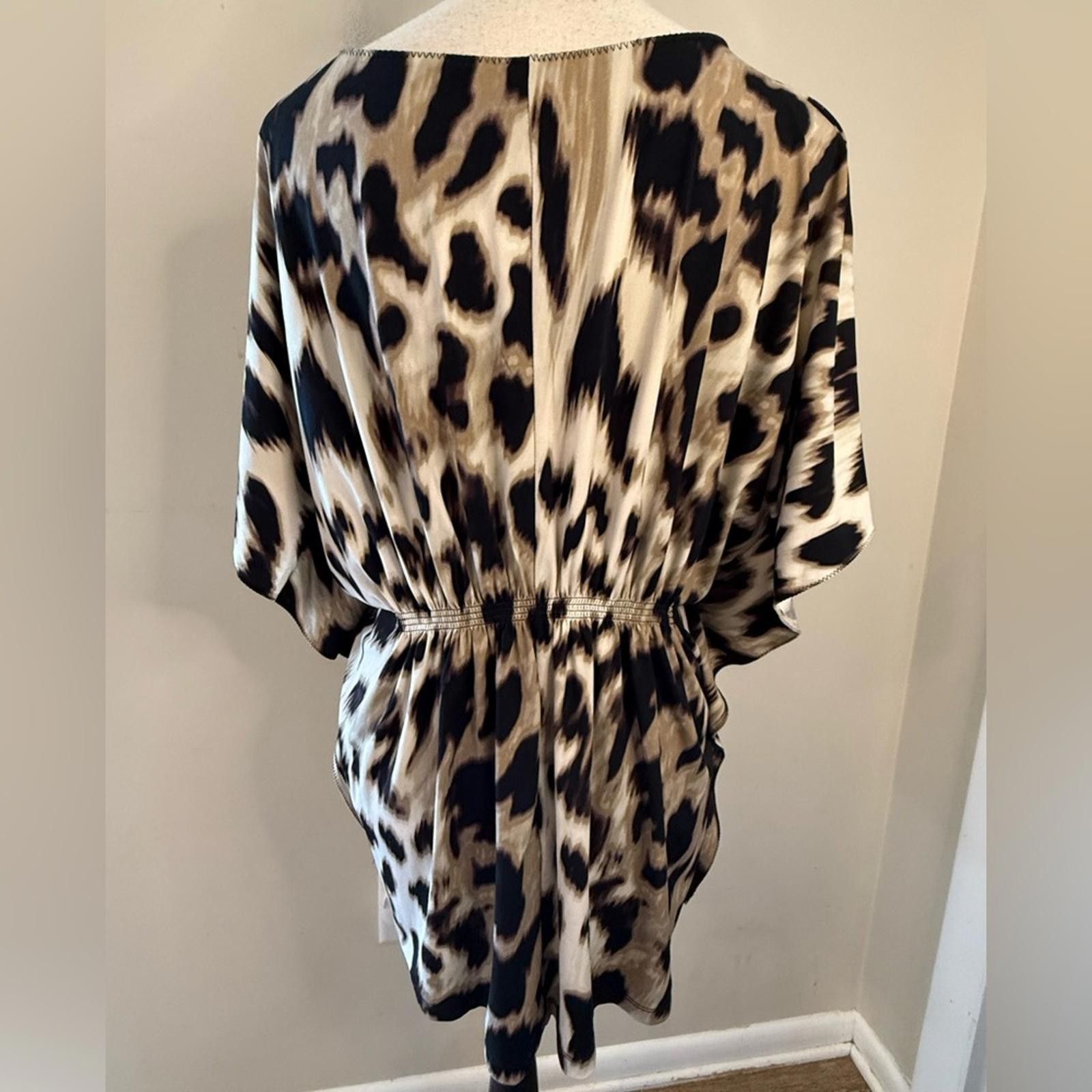 Other Leopard print V neck top chic versatile Lagenlook SZ M Size M / US 6-8 / IT 42-44 - 4 Thumbnail