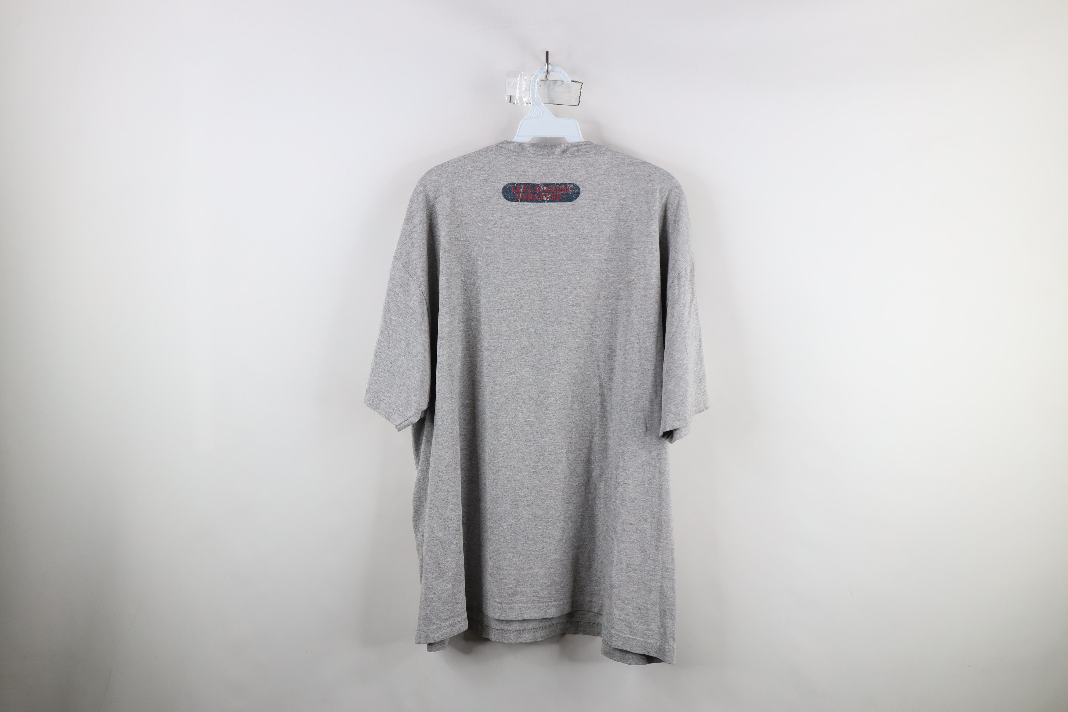 Levi's × Vintage Vintage 90s Levis Spell Block Letter Short Sleeve T-Shirt Size US XXL / EU 58 / 5 - 10 Thumbnail