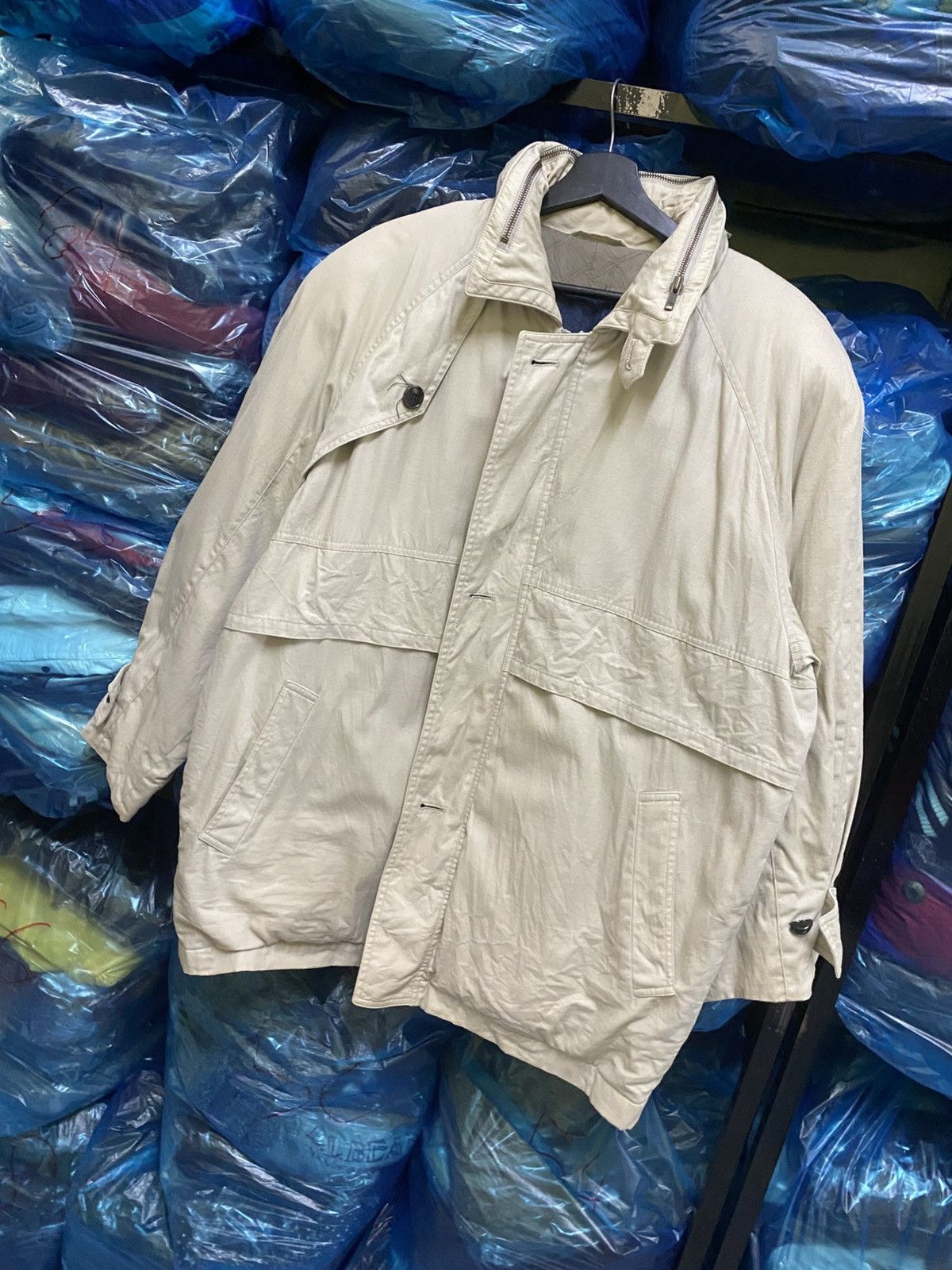 Carven VINTAGE 90S CARVEN BEIGE WORKER JACKET Size US L / EU 52-54 / 3 - 2 Thumbnail