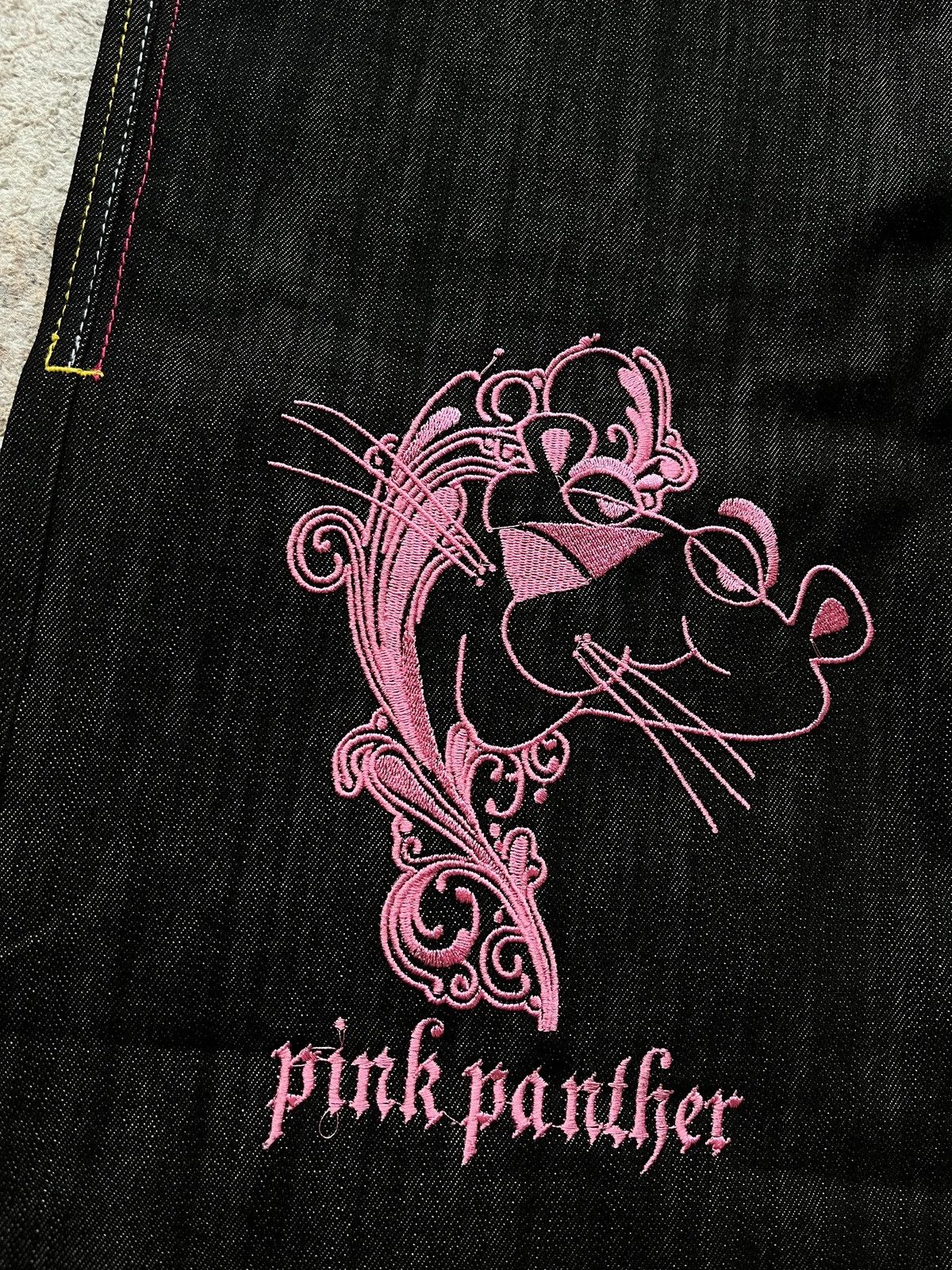 Vintage OG Pink Panter Hip-Hop Baggy Print Tag Graffiti Deadstock Size US 38 / EU 54 - 4 Thumbnail