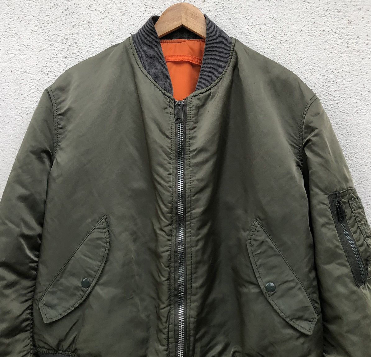 Alpha Industries VTG Alpha Industries Flyer’s Man Intermediate Bomber Jacket Size US XL / EU 56 / 4 - 2 Thumbnail