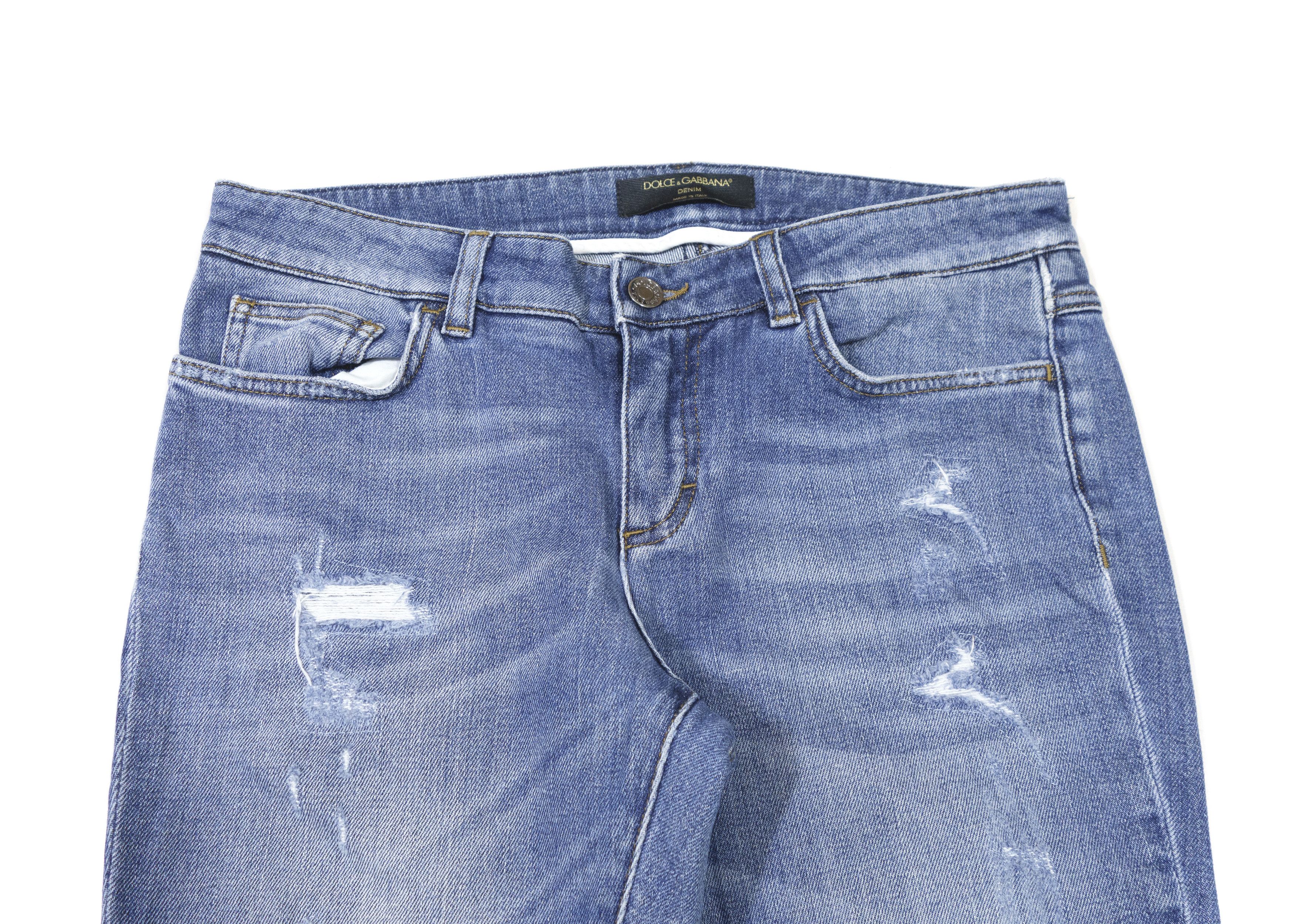 Dolce & Gabbana Distressed Jeans Size 28" / US 6 / IT 42 - 3 Thumbnail