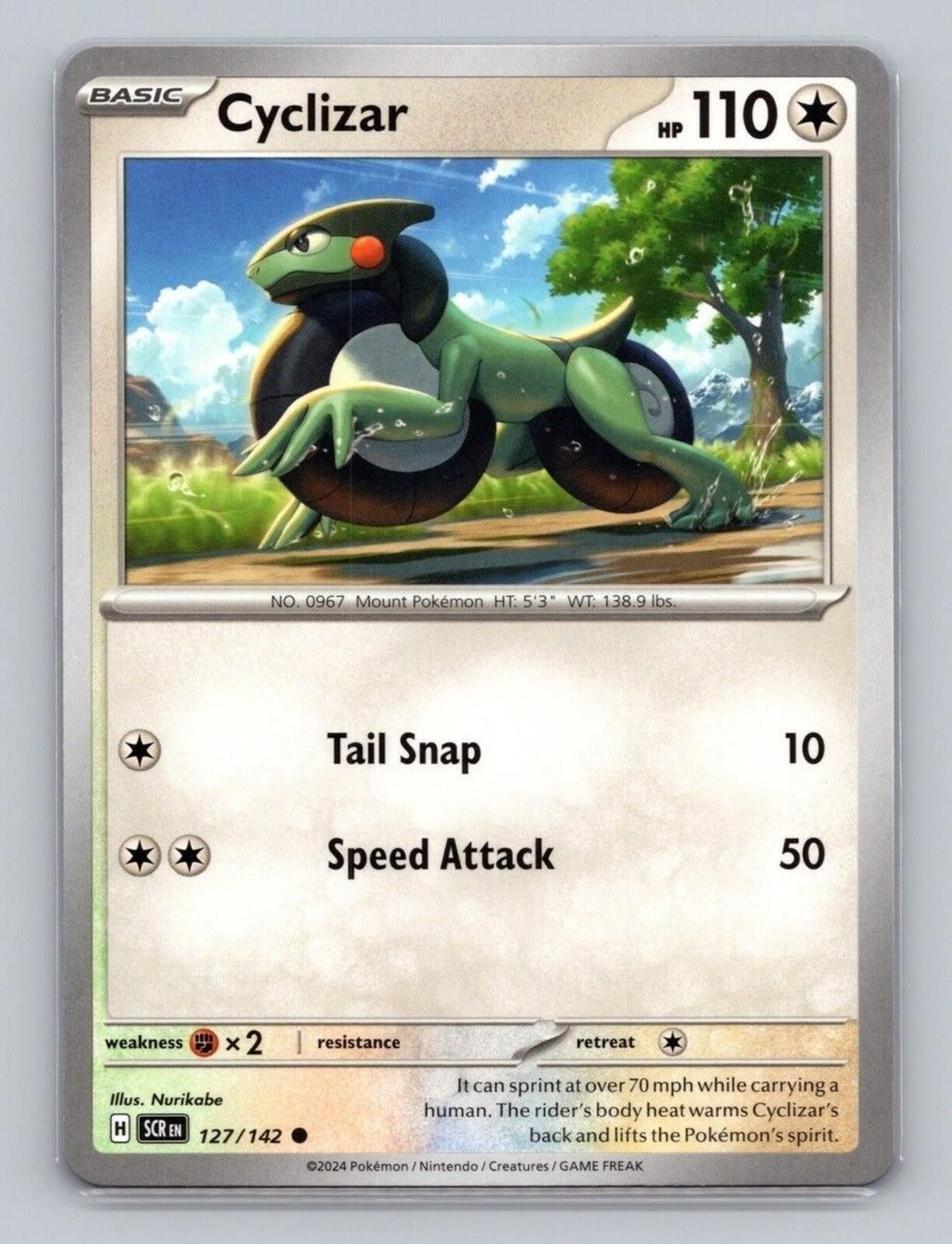 Pokemon Cyclizar #127/142 Size ONE SIZE - 1 Thumbnail