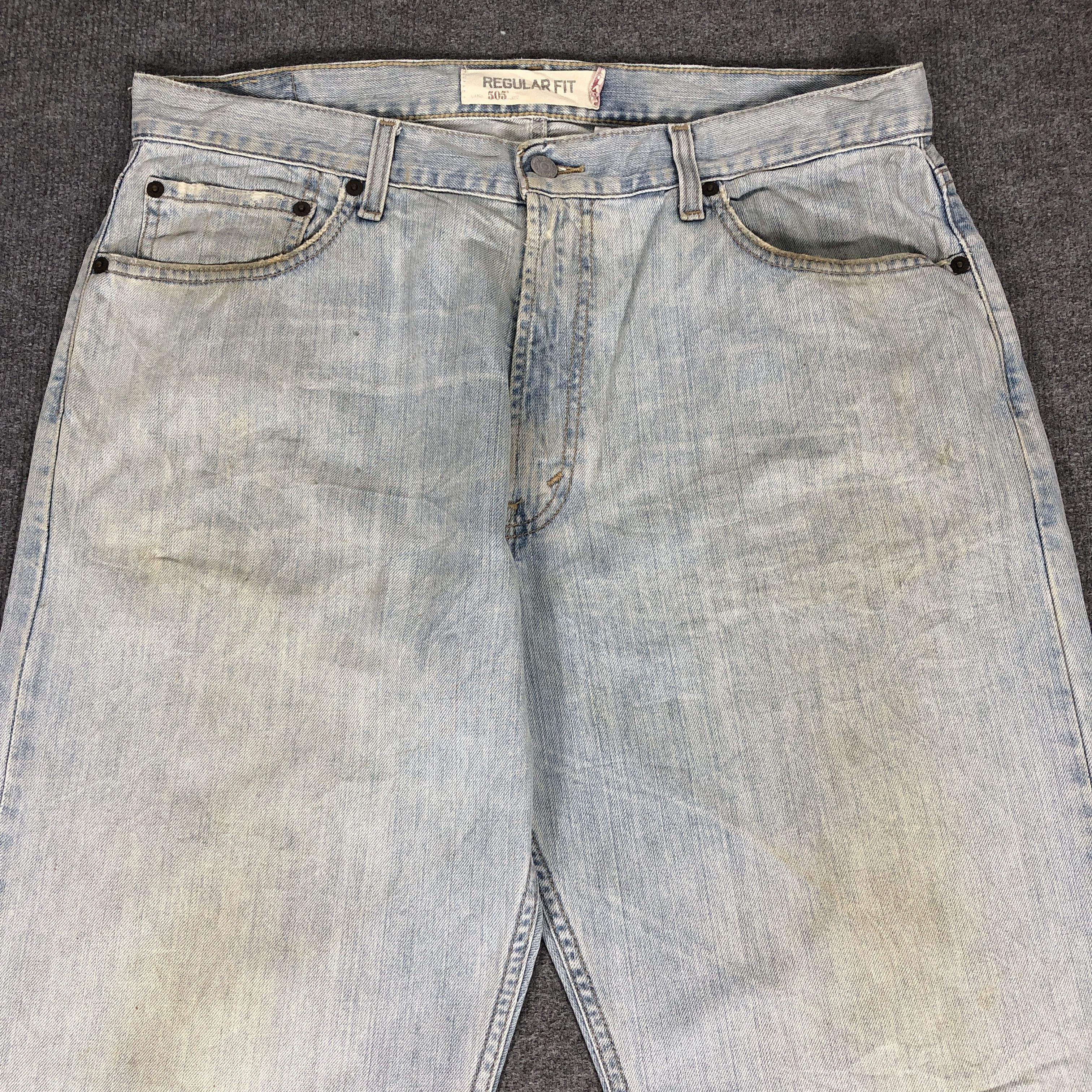 Levi's × Vintage Vintage Levis 505 Regular Fit Jeans L962 Size US 36 / EU 52 - 2 Thumbnail