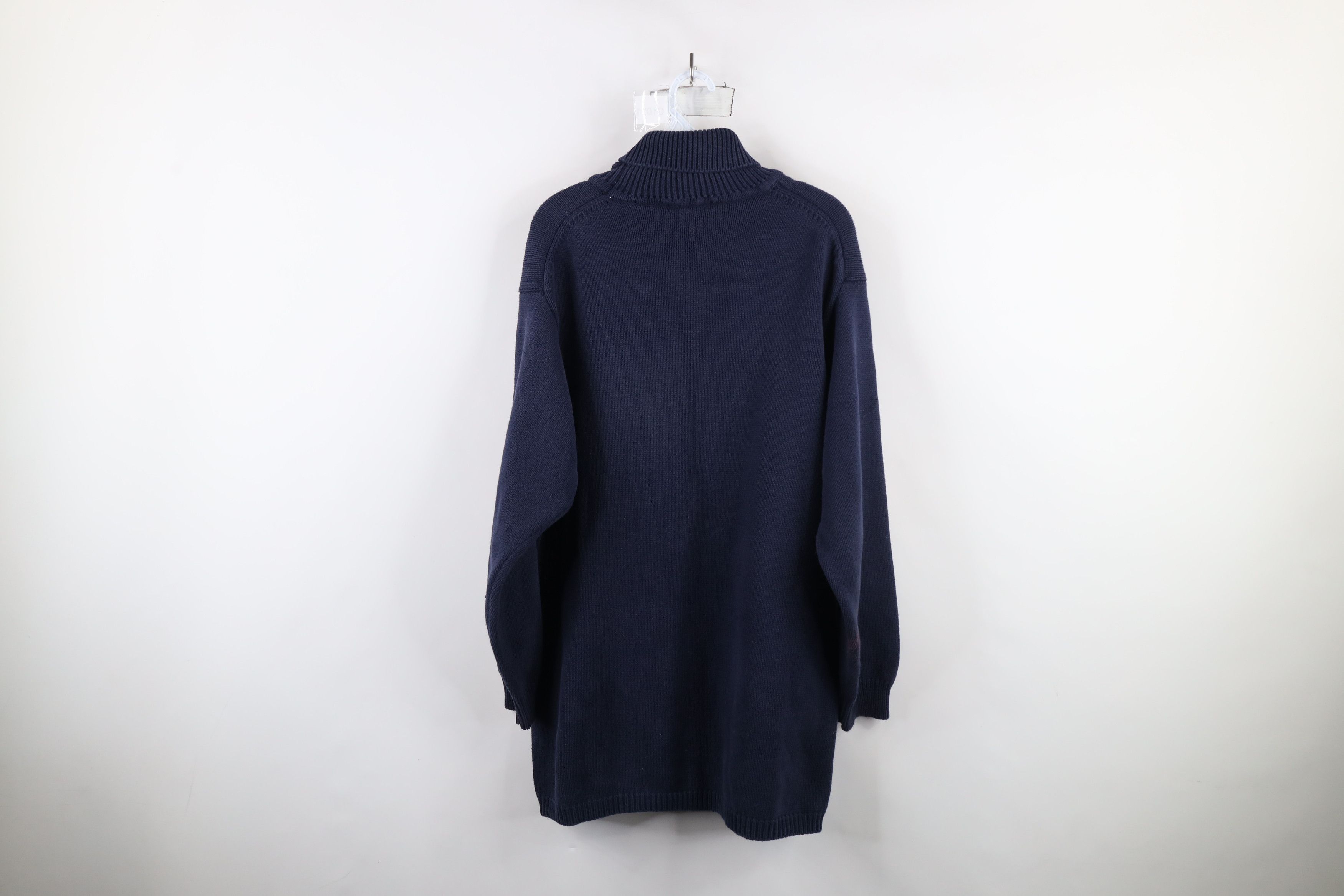 Vintage Vintage 90s Horse Equestrian Polo Turtleneck Tunic Sweater Size XL / US 12-14 / IT 48-50 - 11 Thumbnail