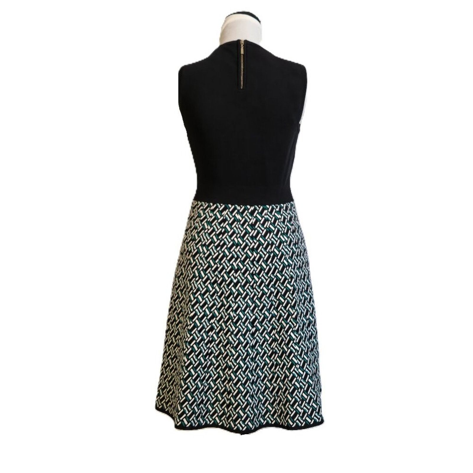White House Black Market White House Black Market Size Small Dress Black & Emerald Size S / US 4 / IT 40 - 4 Thumbnail