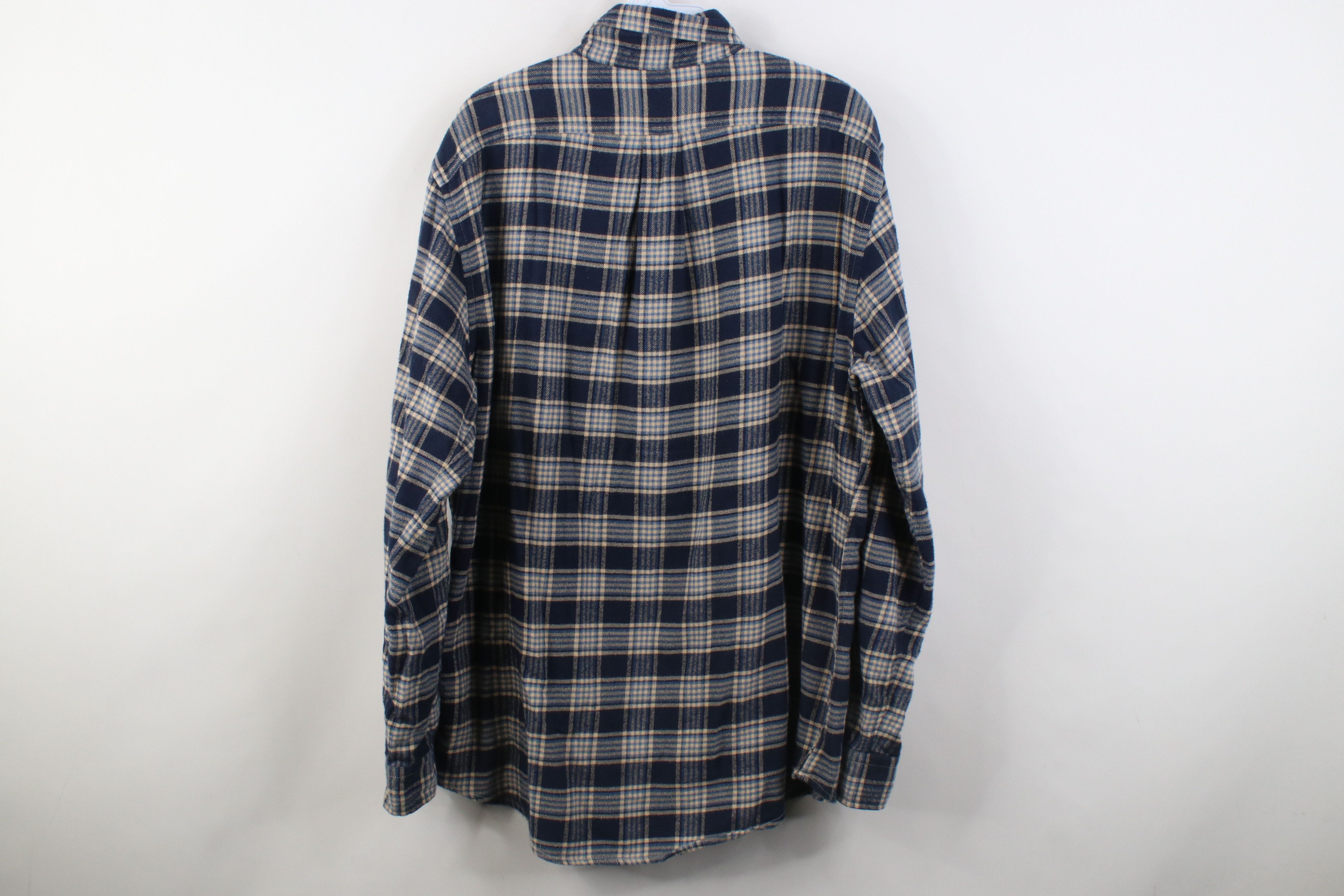 Lands' End Vintage 90s Lands End Collared Button Down Shirt Plaid Size US L / EU 52-54 / 3 - 8 Thumbnail