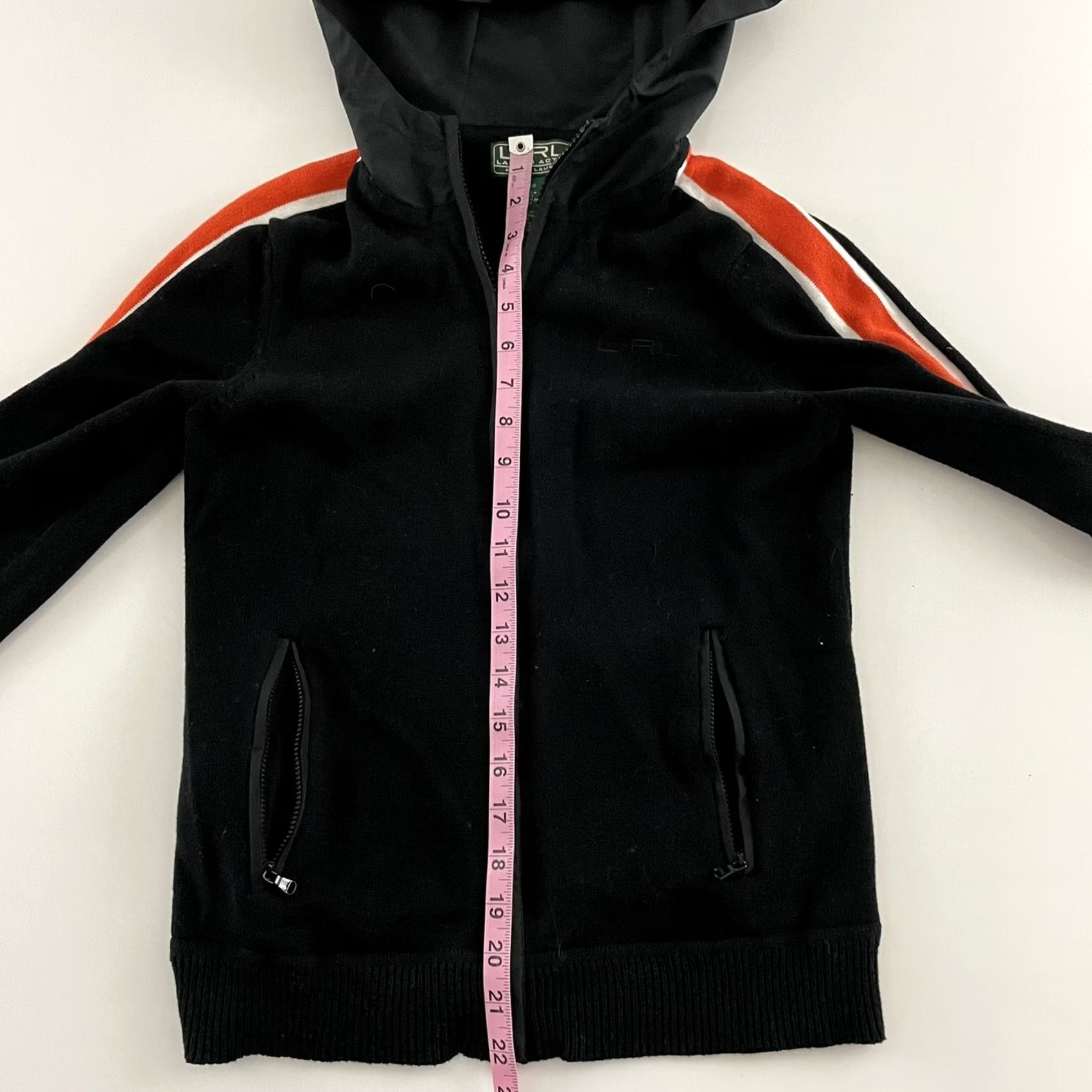 Ralph Lauren Lauren Ralph Lauren Active Full Zip Hooded Sweater Women's XS Black Orange Shirt Hoodie Womens XS Black Lauren Ralph Lauren Activewearhoodie Size XS / US 0-2 / IT 36-38 - 5 Thumbnail