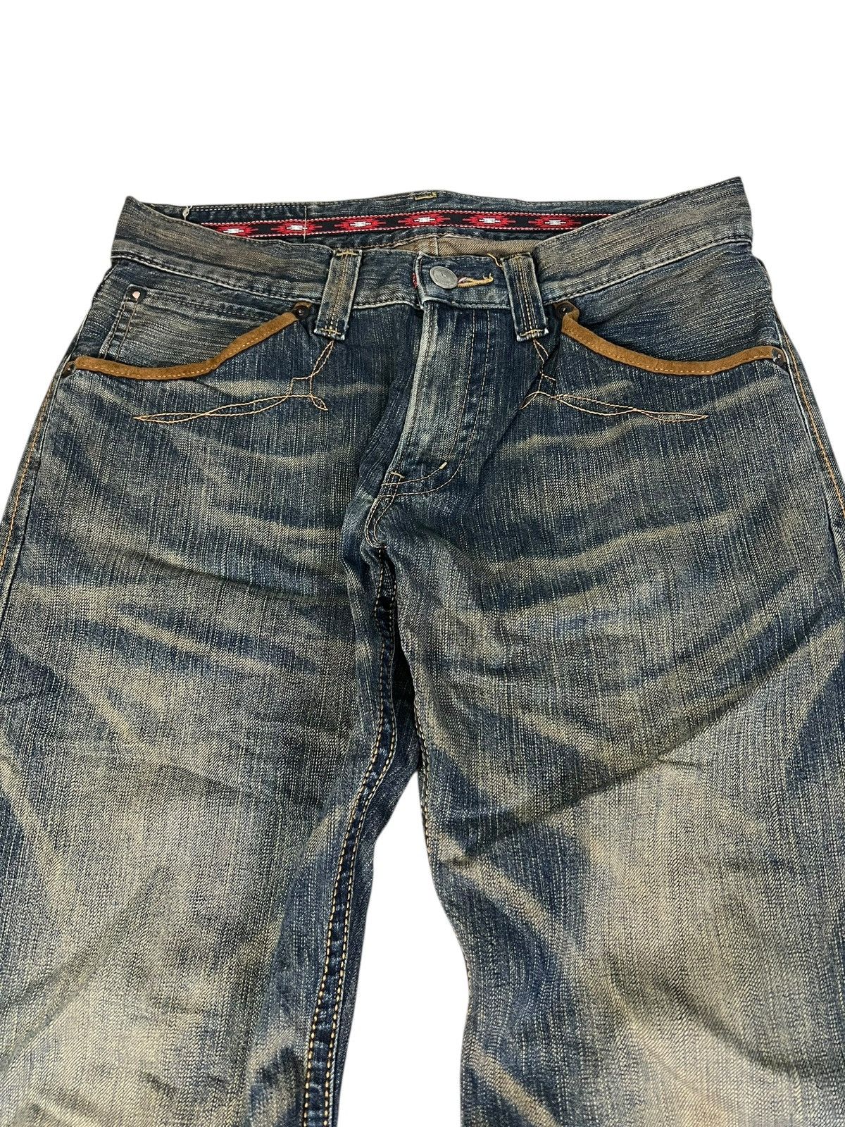 Edwin 💥Flare💥Vintage Edwin XV Navajo Rusty Denim Jean Size US 33 - 3 Thumbnail