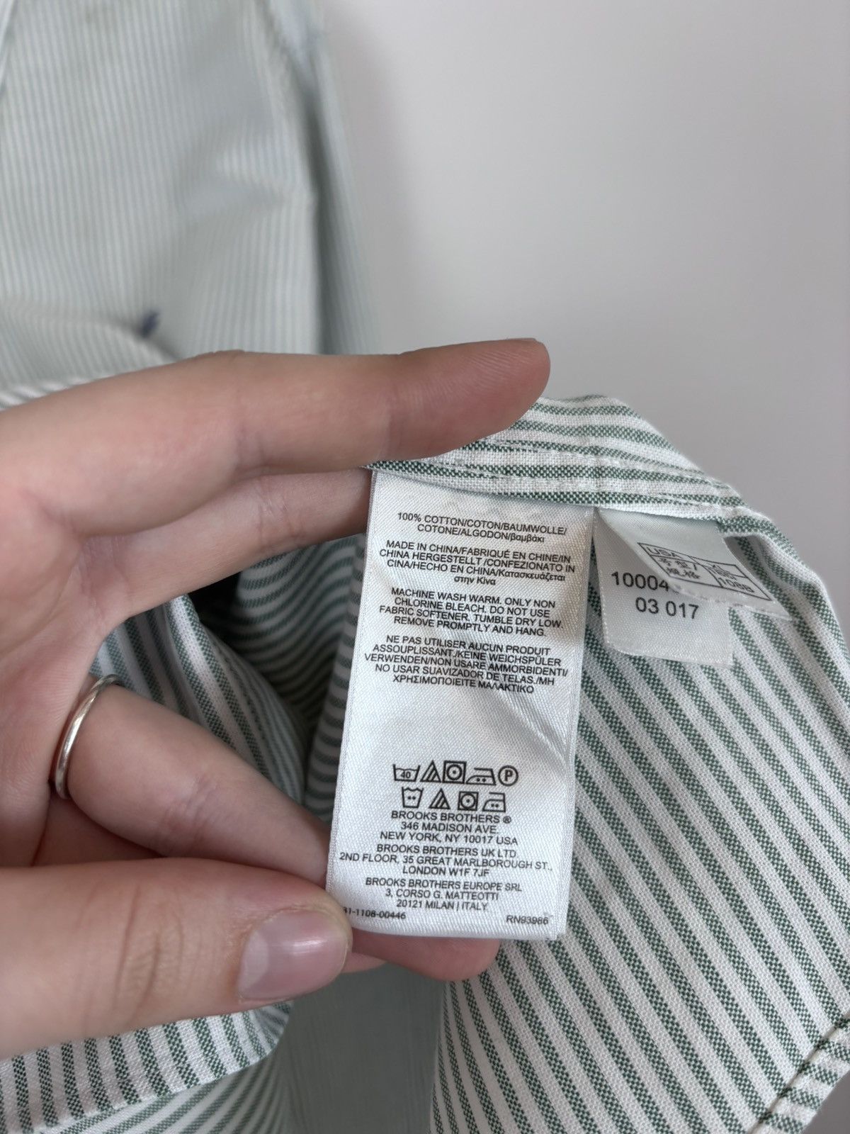 Brooks Brothers Brooks Brothers 1818 Regent Men’s Striped Long Sleeve Shirt Size US XL / EU 56 / 4 - 12 Thumbnail