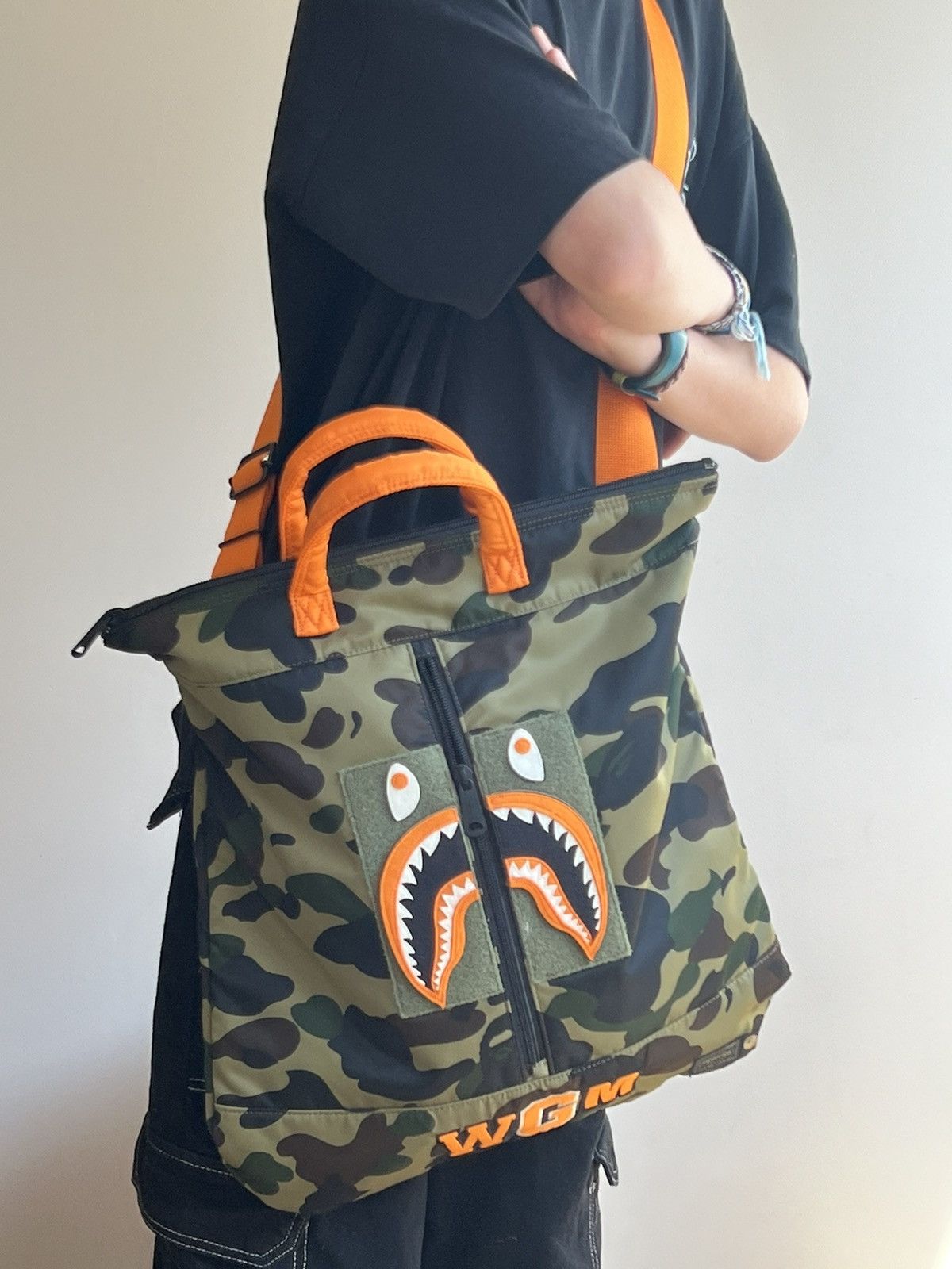 Bape × Porter Sac à main/bandoulière A bathing ape x Porter rare Size ONE SIZE - 6 Thumbnail