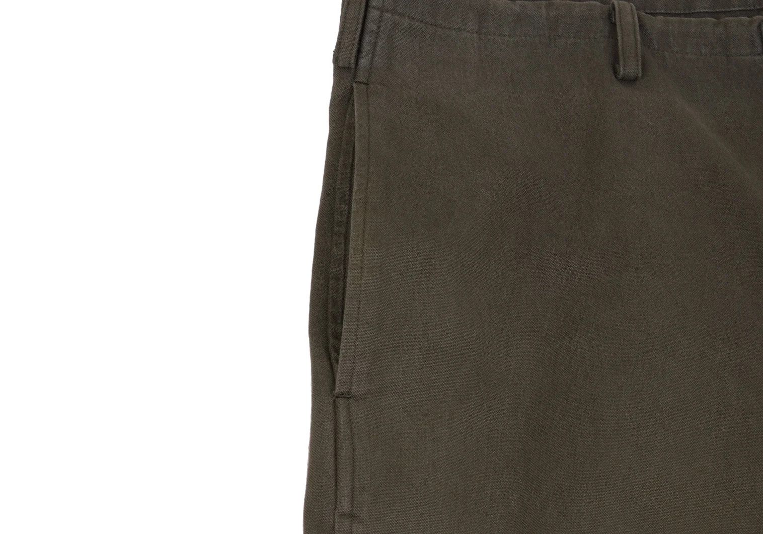 Jean Paul Gaultier Cotton Twill Drawstring Pants in Charcoal Khaki Size US 32 / EU 48 - 4 Thumbnail