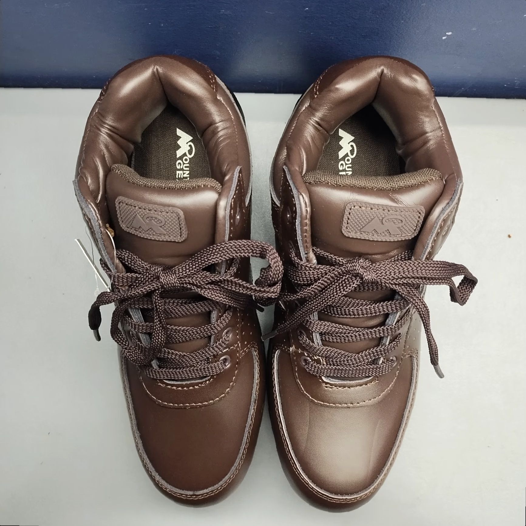 Vintage Mountain Gear D-Day LE 2 Boots Mens Size 9 Brown Black Leather Lace Up Work Winter Casual Mens Shoes Size US 9 / EU 42 - 6 Thumbnail