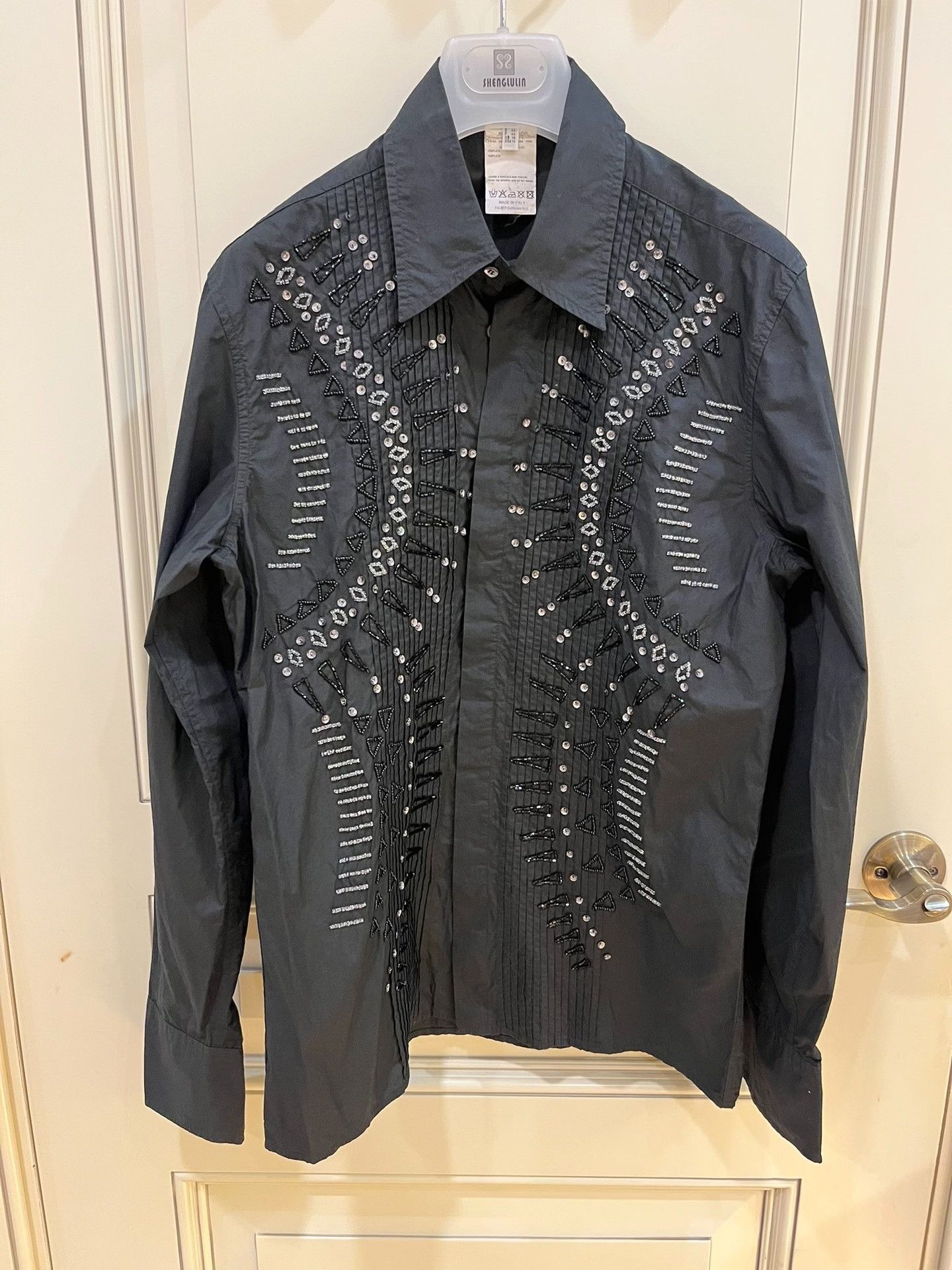 John Richmond John Richmont Black Formal Shirt Size US M / EU 48-50 / 2 - 2 Thumbnail