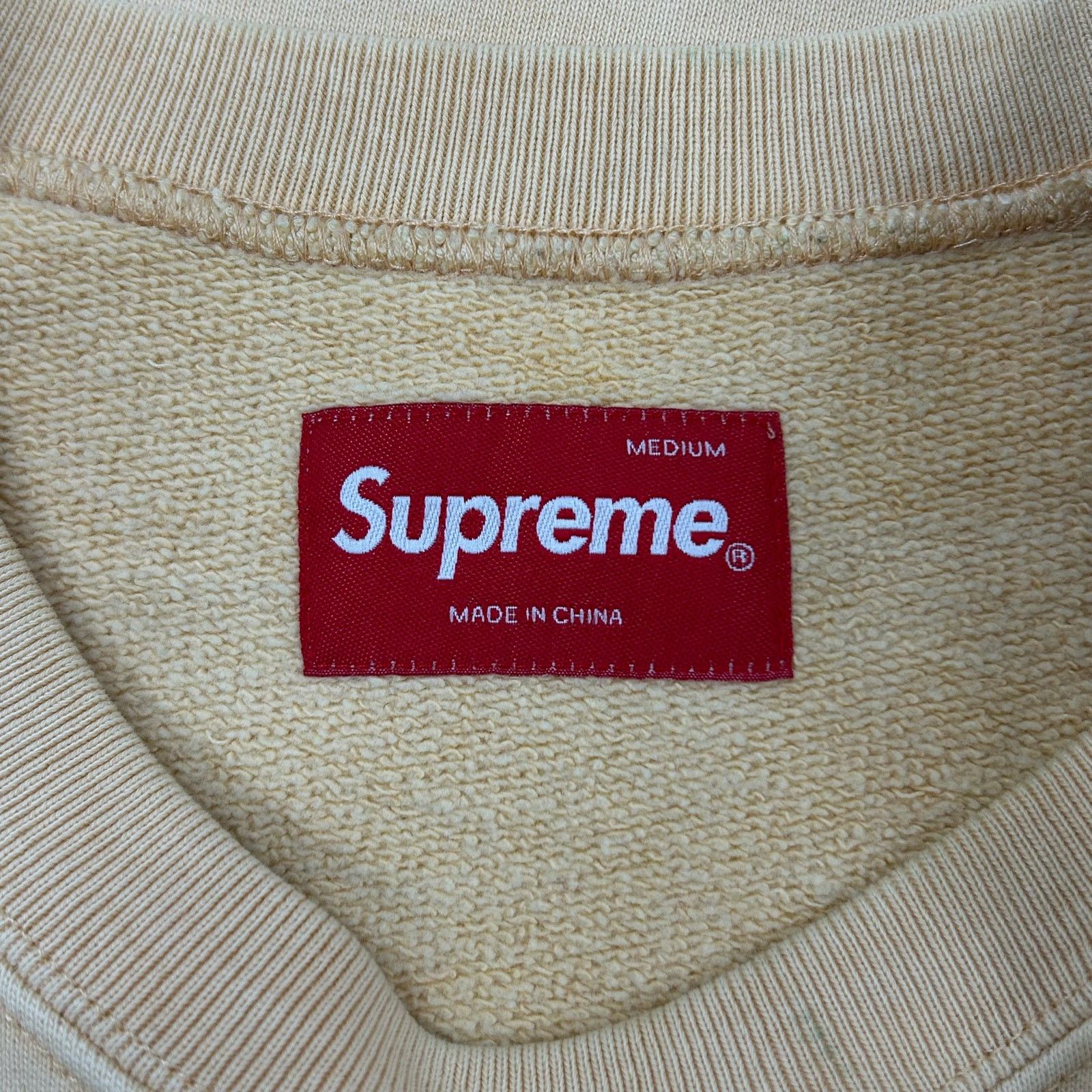 Supreme SS18 Supreme Overdyed Crewneck Sweater Peach Medium Size US M / EU 48-50 / 2 - 4 Thumbnail