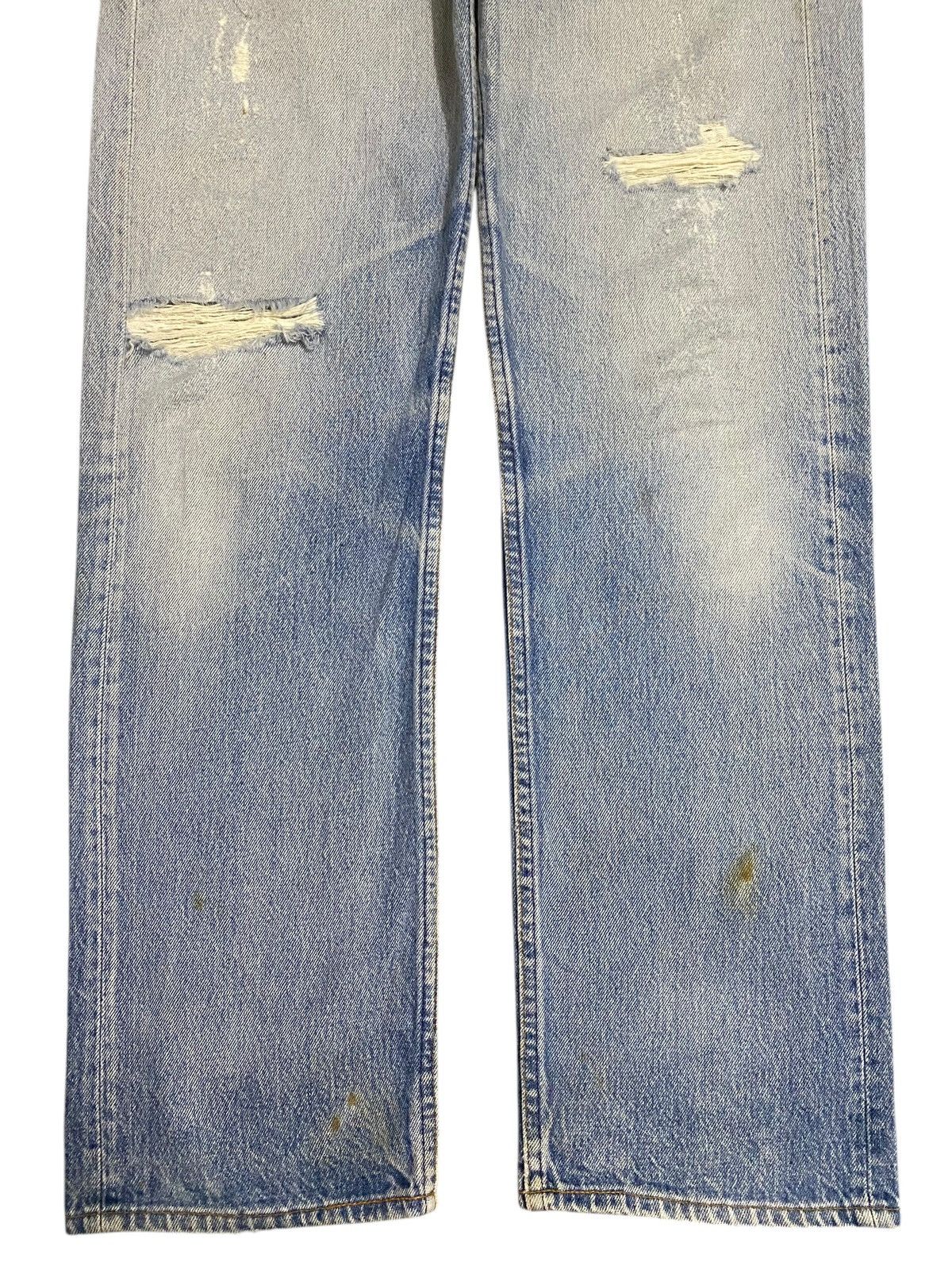 Levi's Vintage Clothing Vintage Levis 501 80’s Button 501 Distressed Loose Jeans Size US 32 / EU 48 - 5 Thumbnail