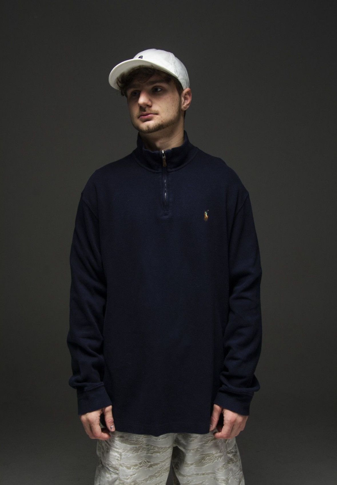 Polo Ralph Lauren × Ralph Lauren × Vintage Vintage zip up sweatshirt Size US XL / EU 56 / 4 - 2 Thumbnail