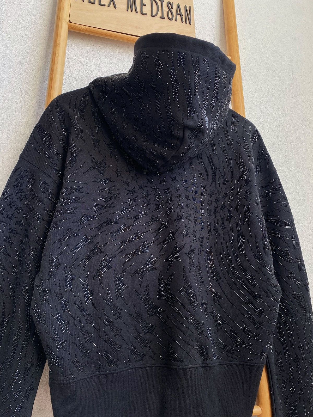 Mugler Mugler x H&M Black Rhinestone Embellished Hoodie Size S Size US S / EU 44-46 / 1 - 15 Thumbnail