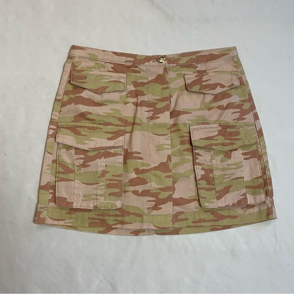 Patrizia Pepe NWT New $232 Patrizia Pepe Camouflage Denim Mini Skirt Size Size 30" / US 8 / IT 44 - 7 Thumbnail