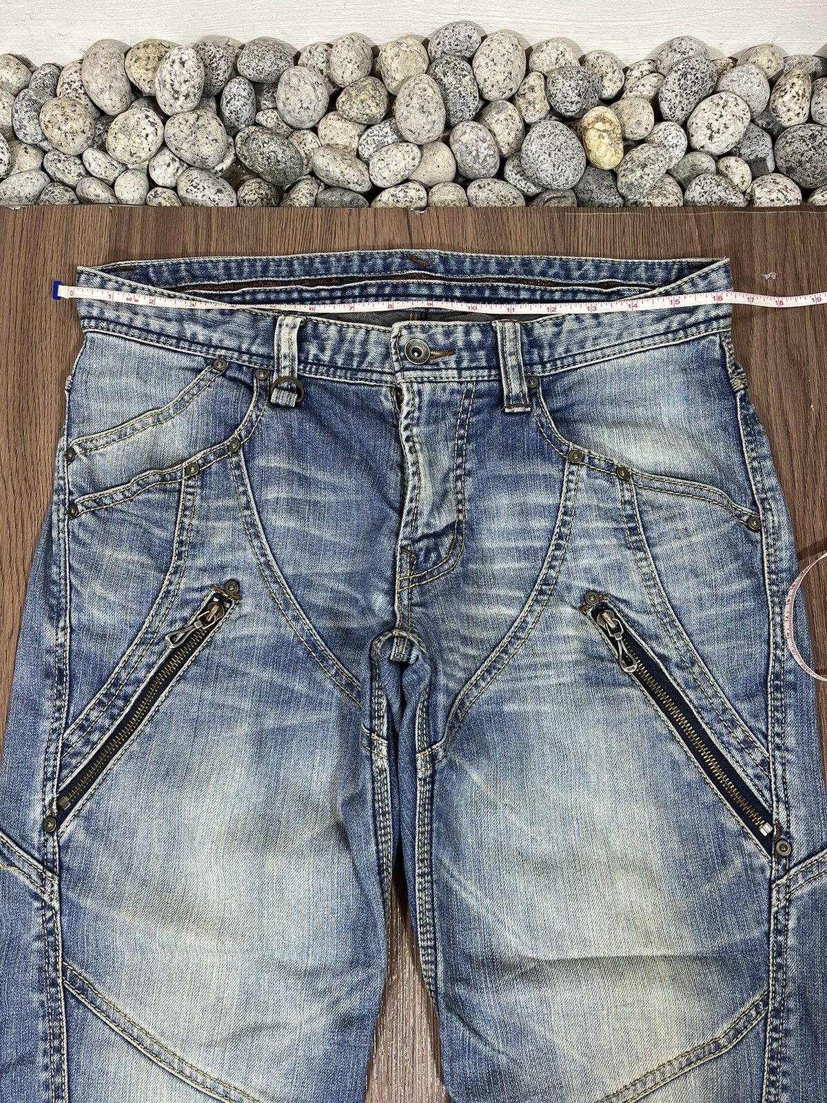 Japanese Brand × Nicole Club Nicole Club For Men Patchwork Jeans Size US 33 - 14 Thumbnail