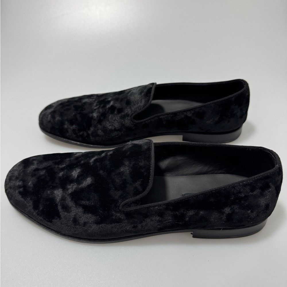 Dolce & Gabbana Dolce & Gabbana Velvet Slippers Loafers Black Men’s Size UK Size US 8 / EU 41 - 3 Thumbnail